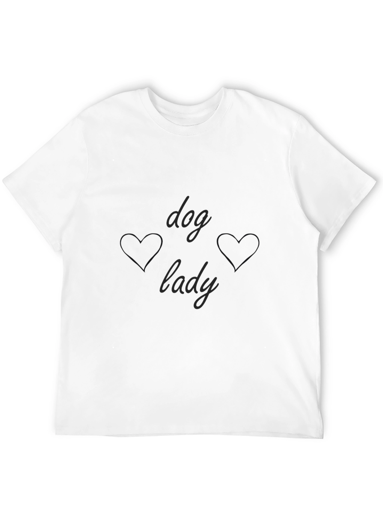 Dog Lady Black T-Shirt