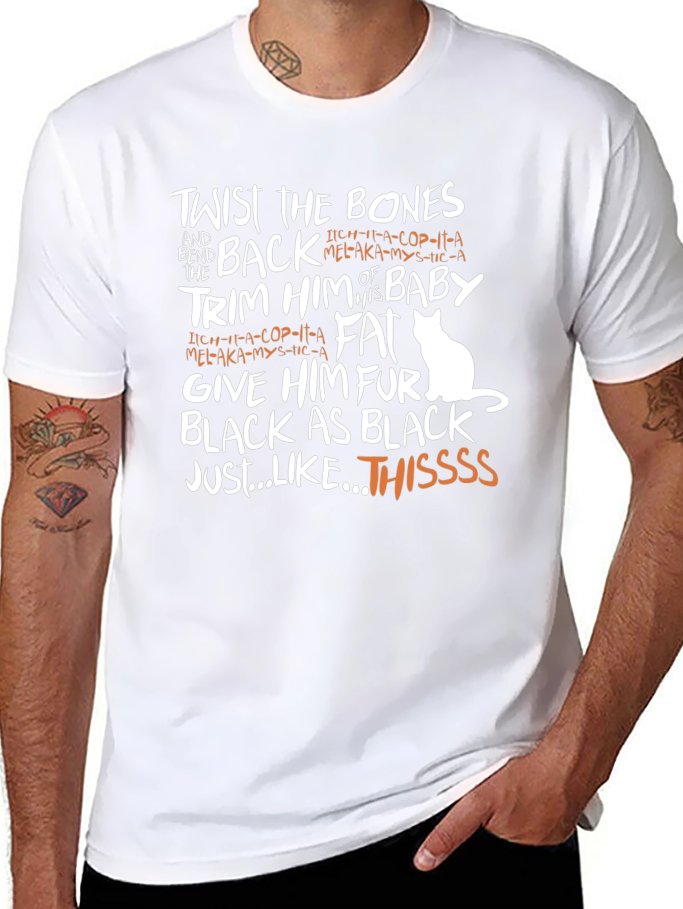 Twist the Bones Black Graphic Tee