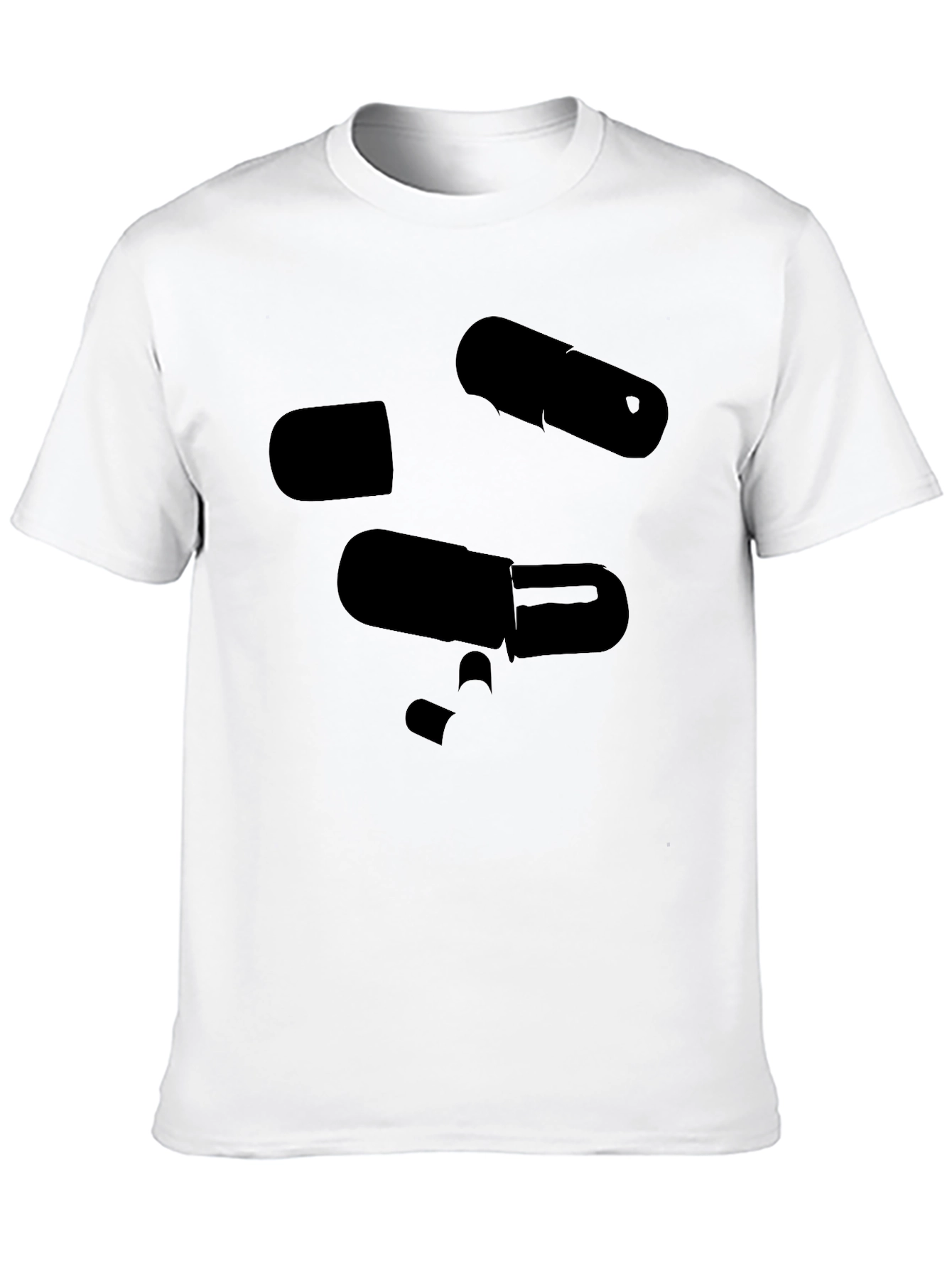 Pill Graphic Black T-Shirt Mens Casual Wear