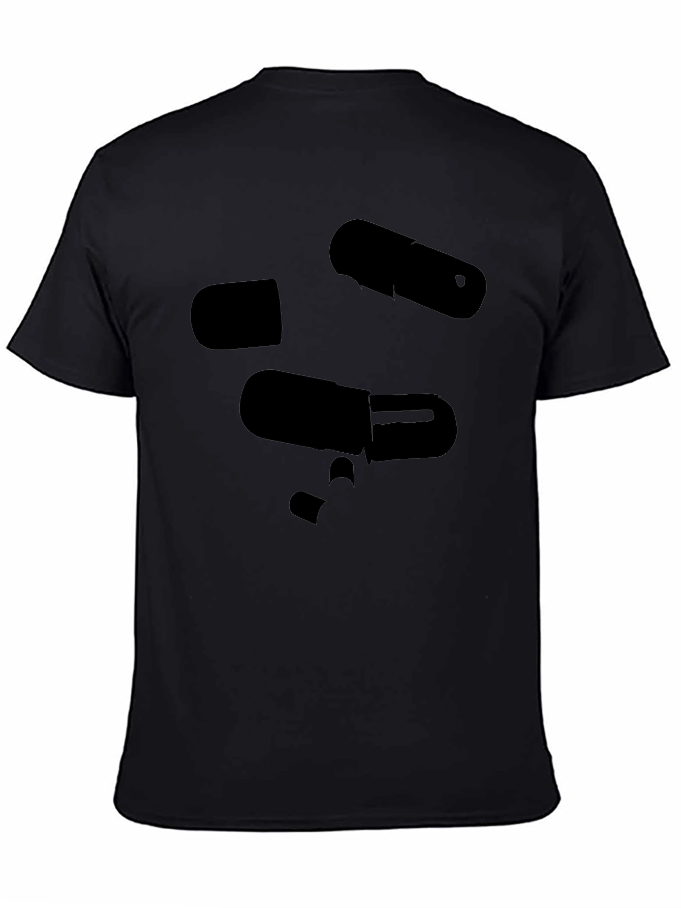 Pill Graphic Black T-Shirt Mens Casual Wear