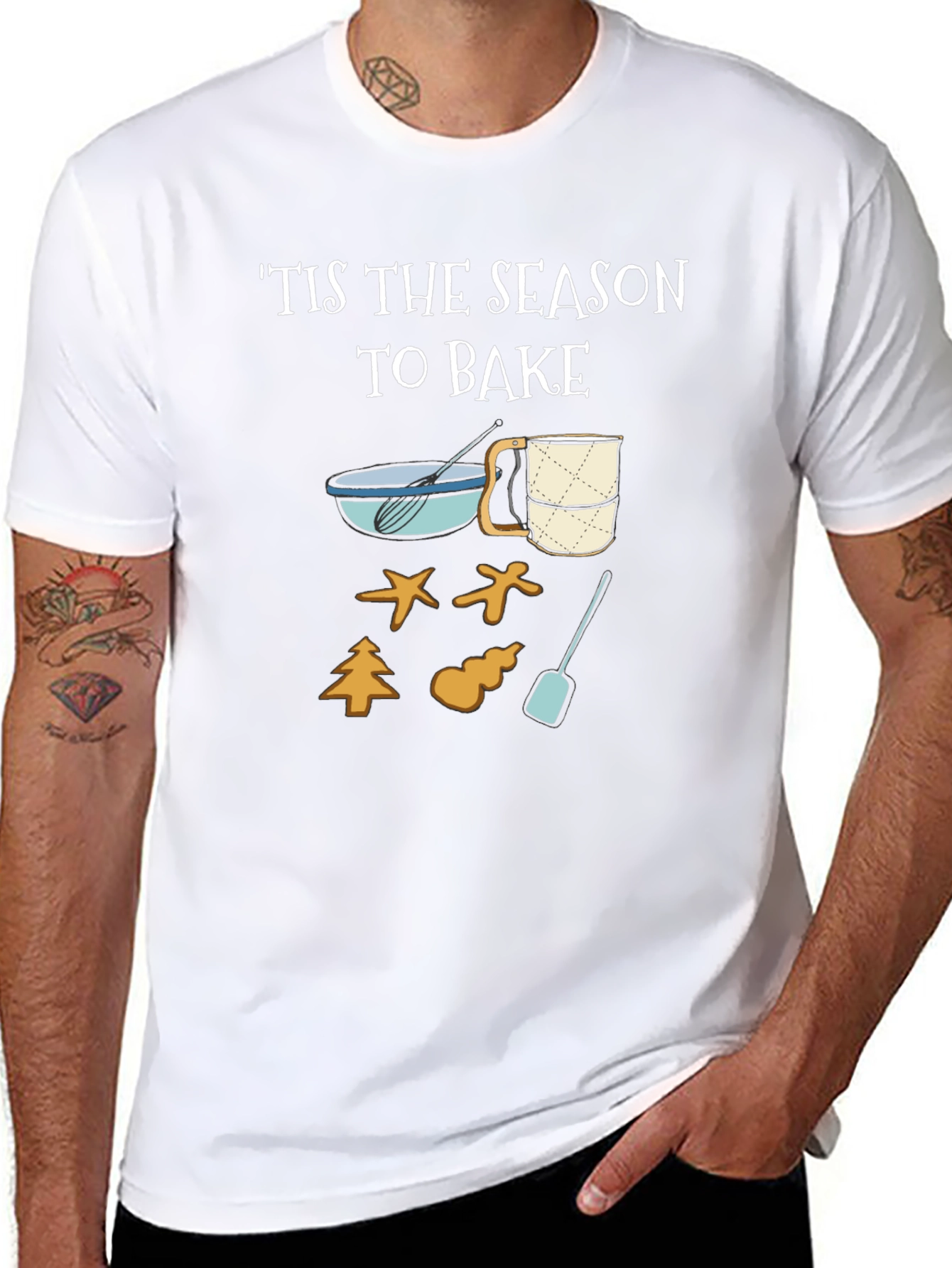Tis The Season To Bake Crewneck T-Shirt