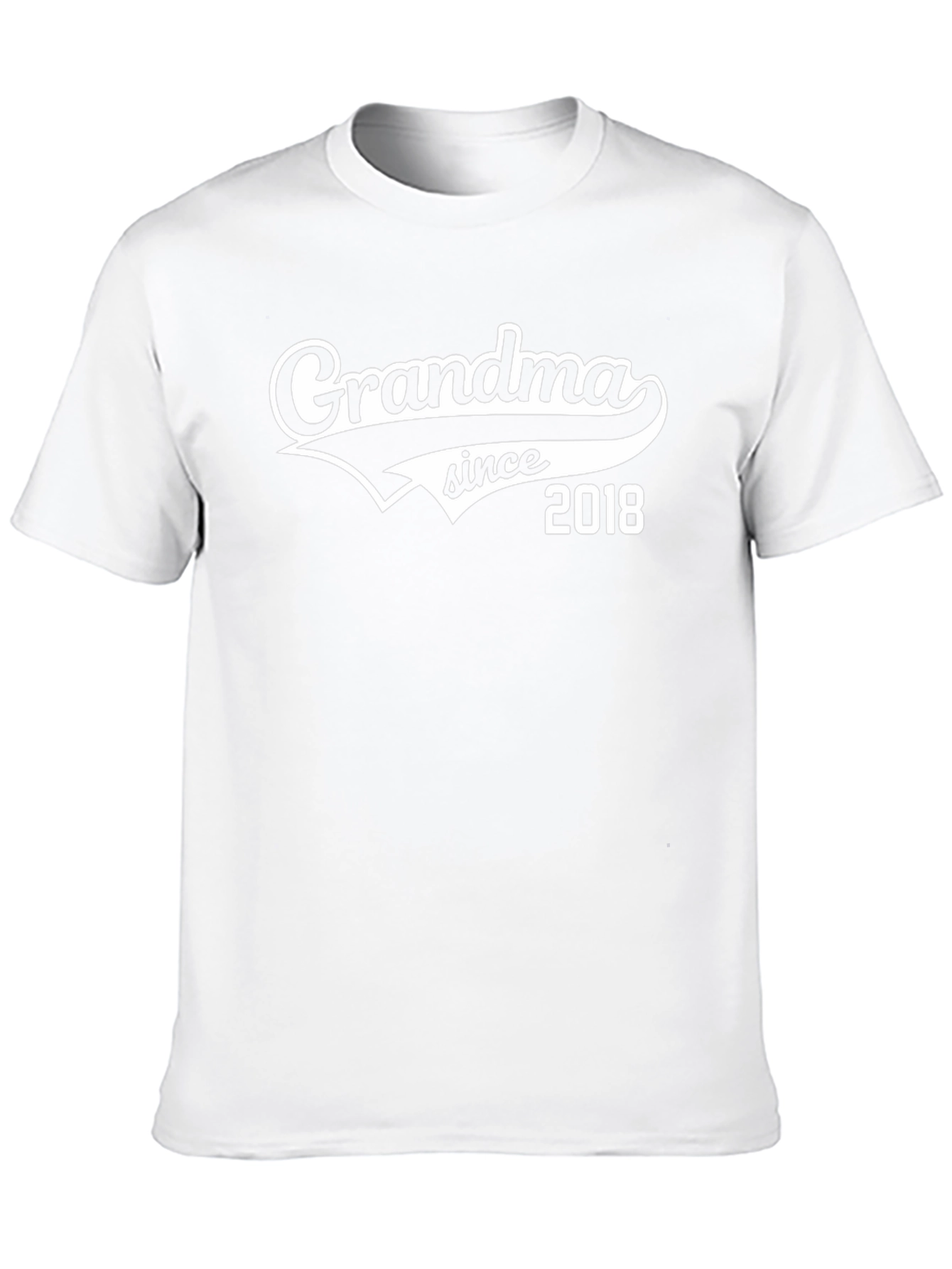 Grandma Since 2018 Black T-Shirt