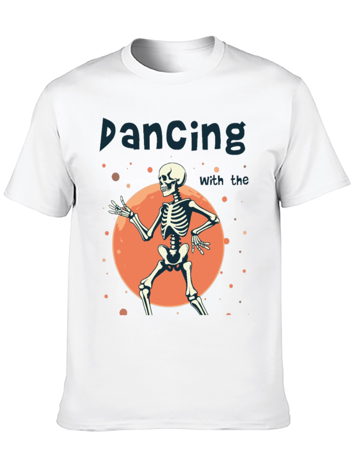 Dancing Skeleton Graphic Tee - Halloween Style!