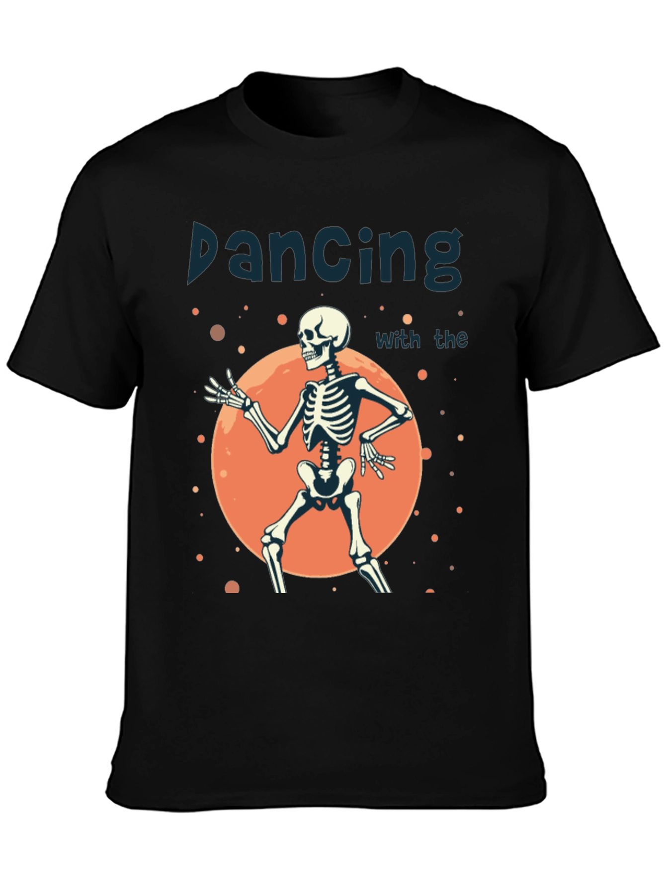 Dancing Skeleton Graphic Tee - Halloween Style!