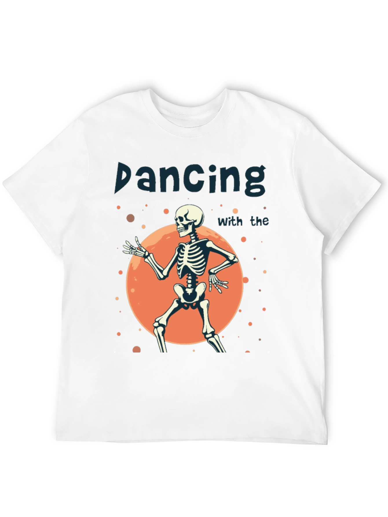 Dancing Skeleton Graphic Tee - Halloween Style!