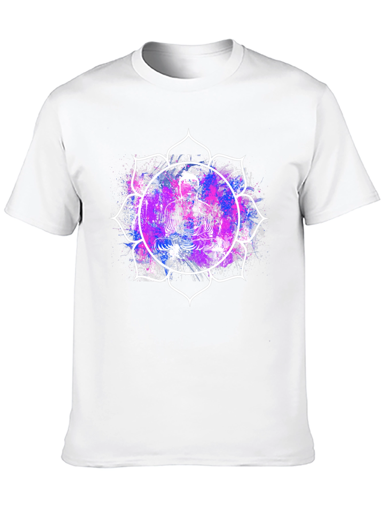 Buddha Lotus Graphic Tee - Black