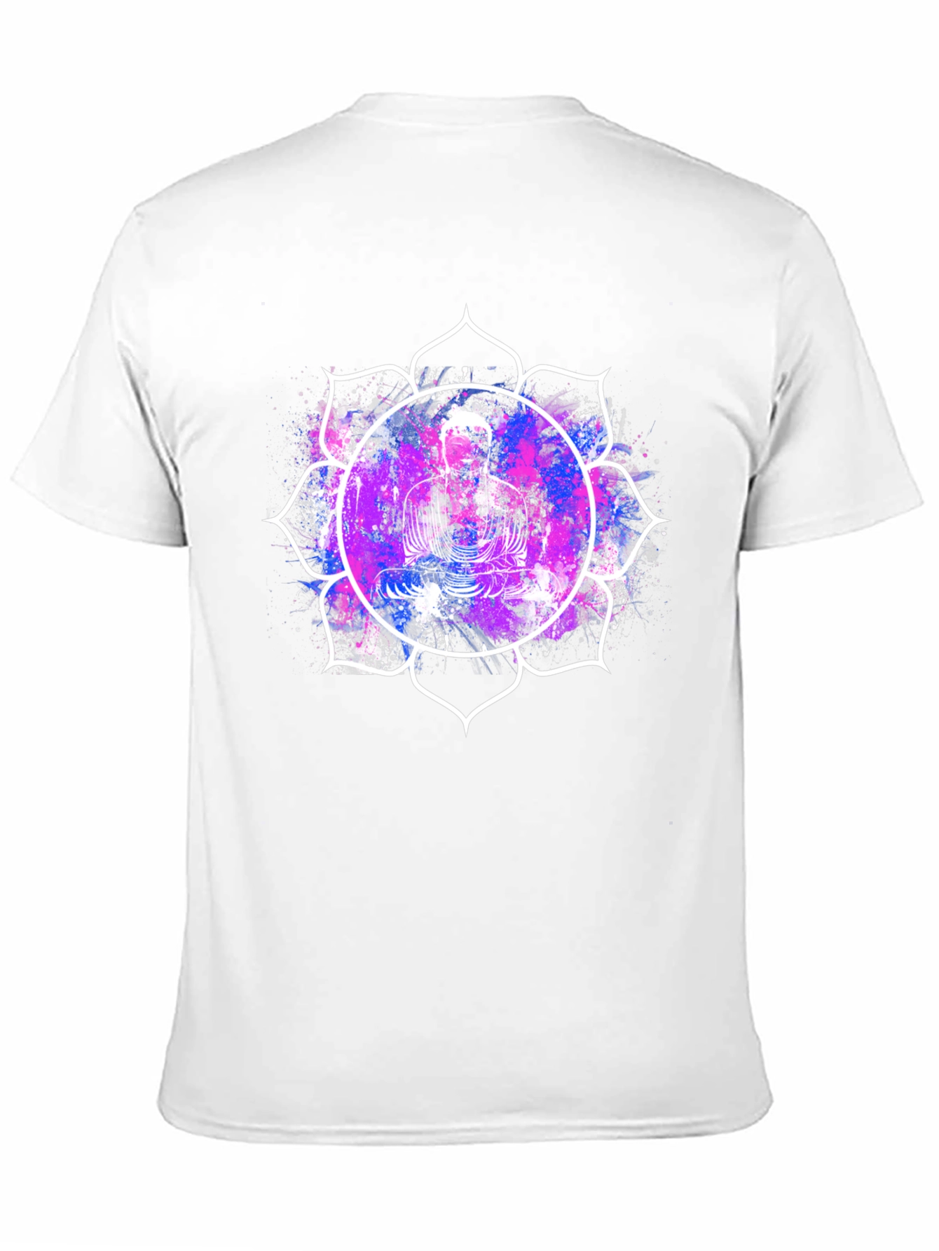 Buddha Lotus Graphic Tee - Black