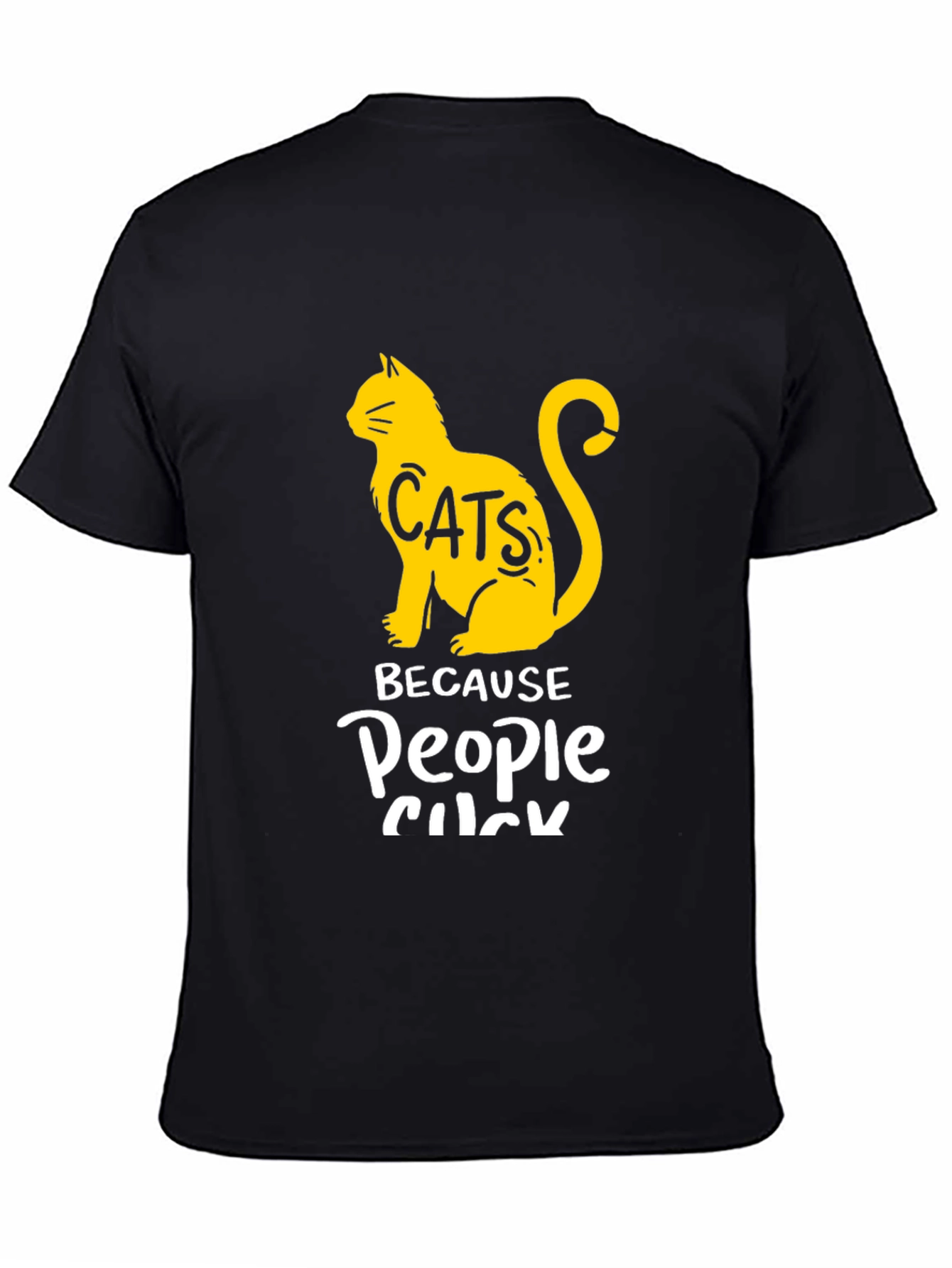 Cats Because People Suck Graphic T-Shirt
