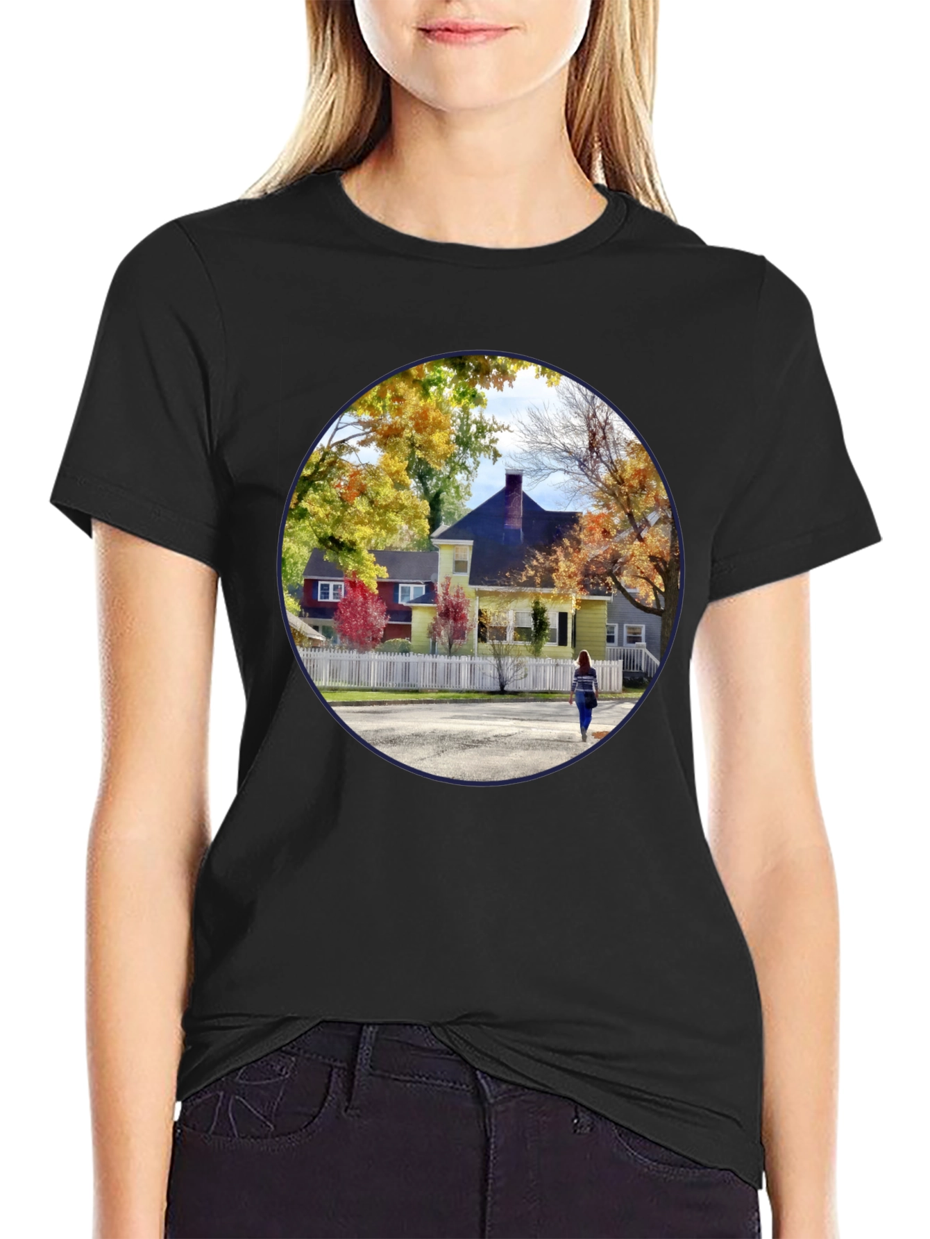 Fall House Graphic T-Shirt