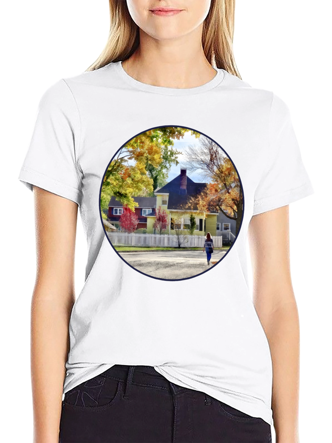 Fall House Graphic T-Shirt
