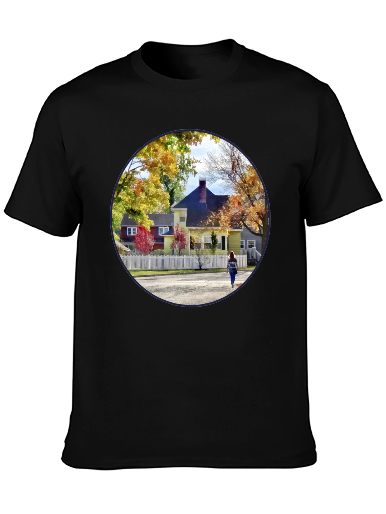 Fall House Graphic T-Shirt