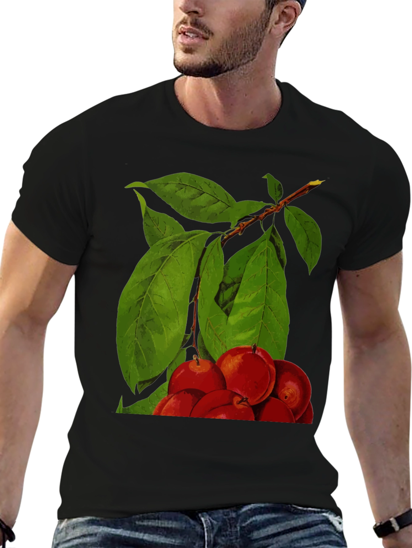Fruit Tree Graphic Tee - Black