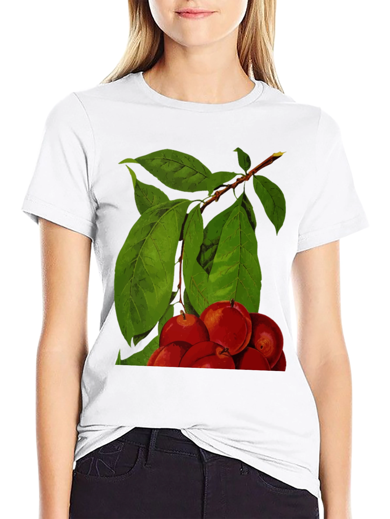 Fruit Tree Graphic Tee - Black