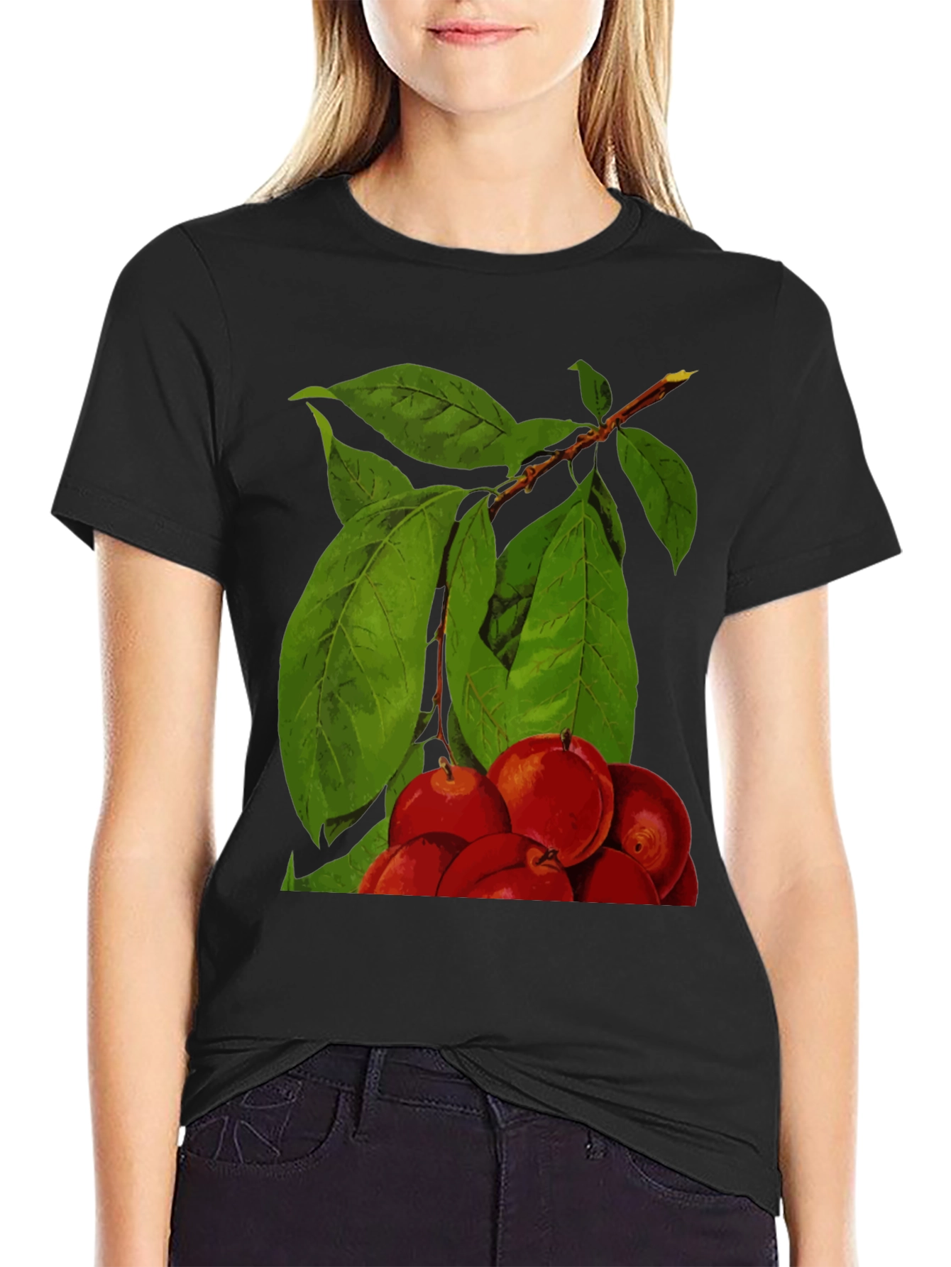Fruit Tree Graphic Tee - Black