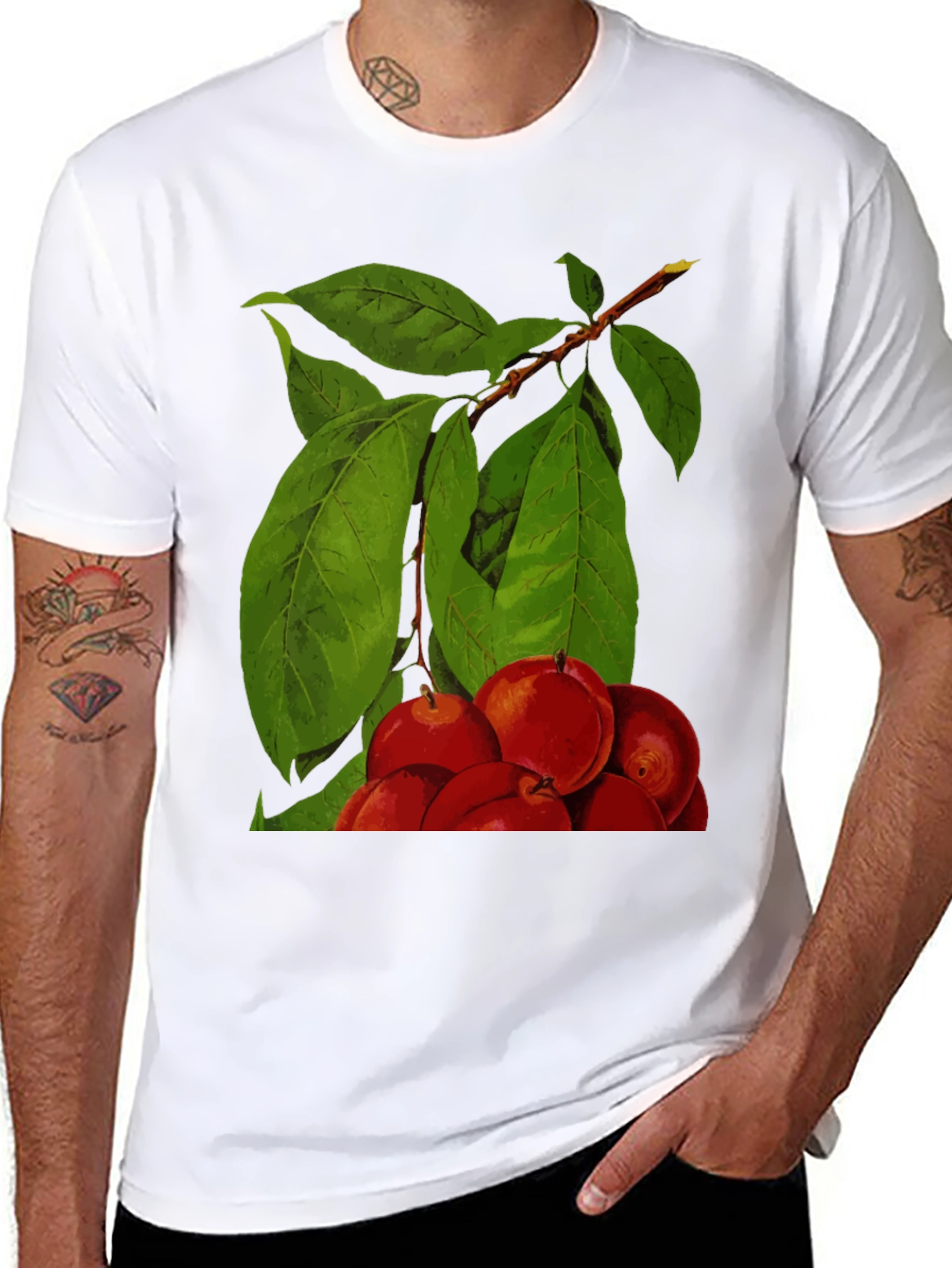Fruit Tree Graphic Tee - Black