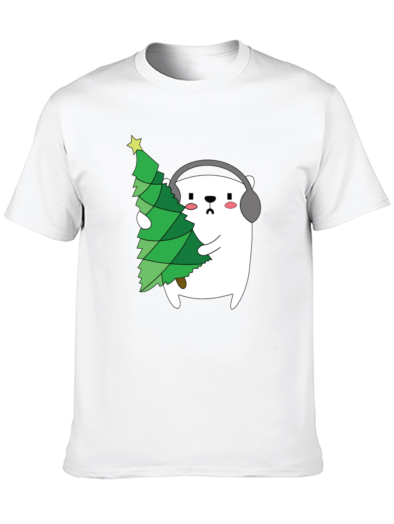 Bear with Christmas Tree Graphic Tee