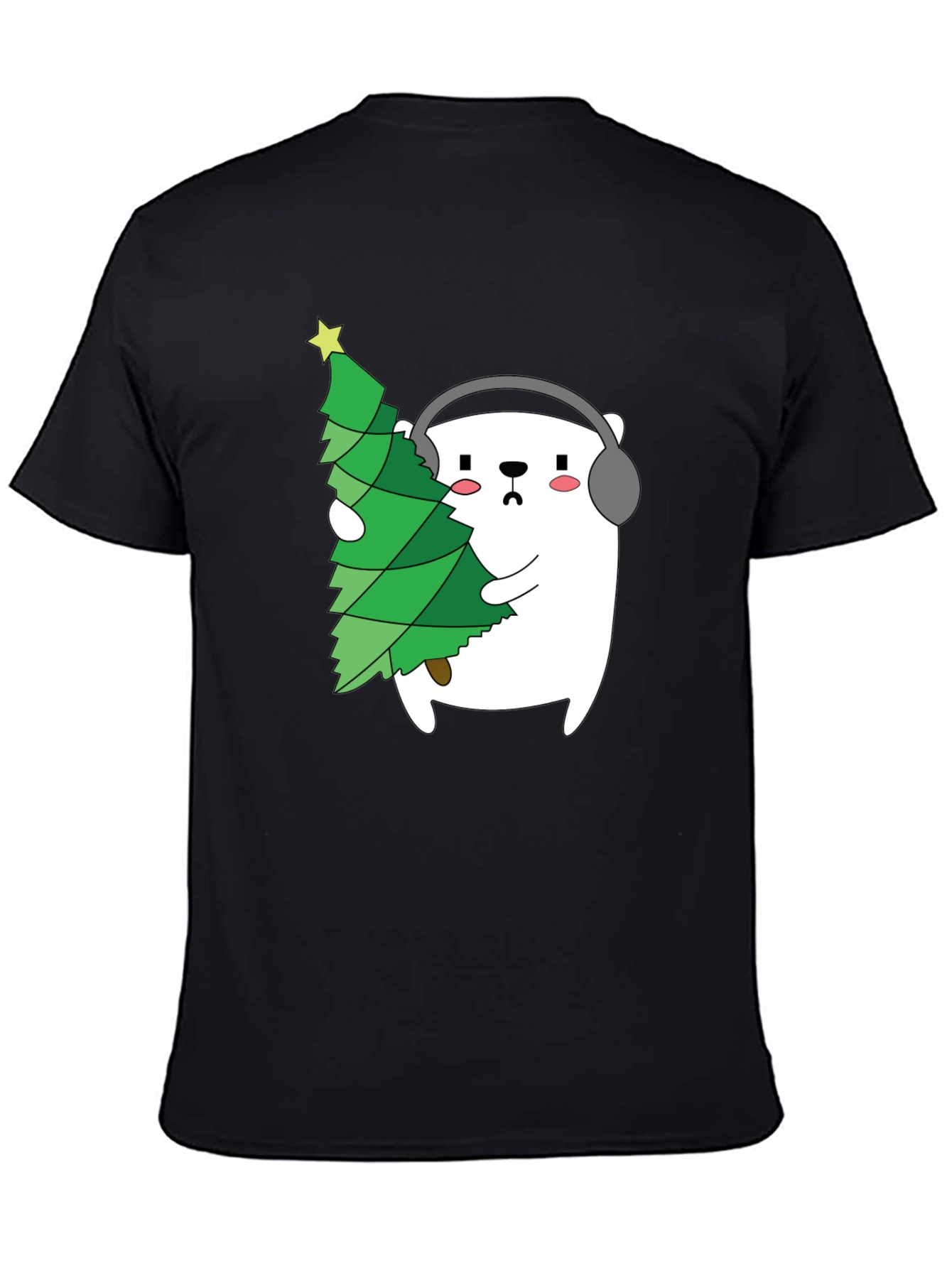 Bear with Christmas Tree Graphic Tee