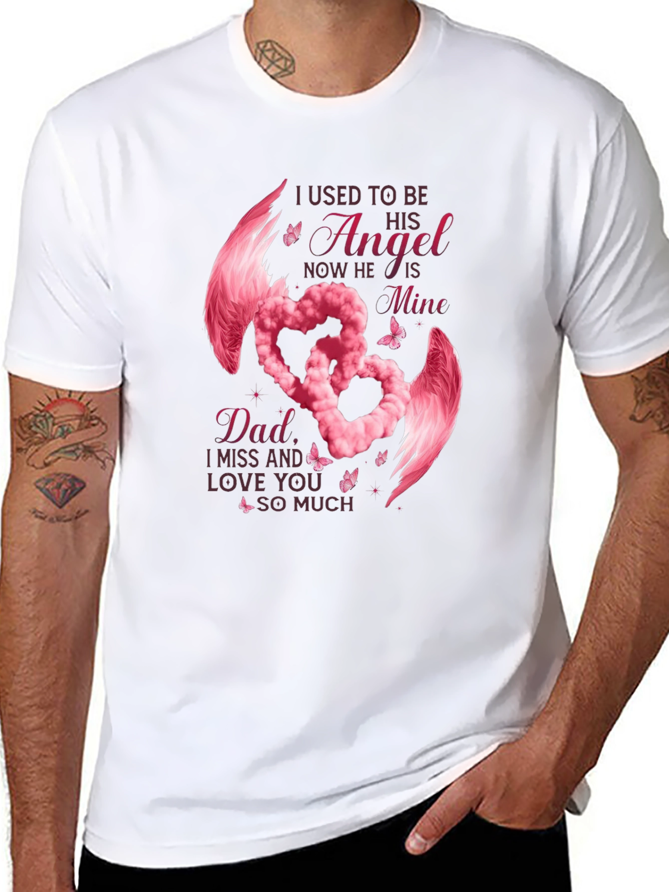 Dad Angel Wings T-Shirt