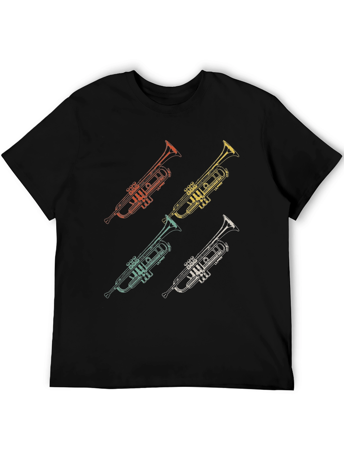 Cool Trumpet Graphic T-Shirt Music Lover Tee