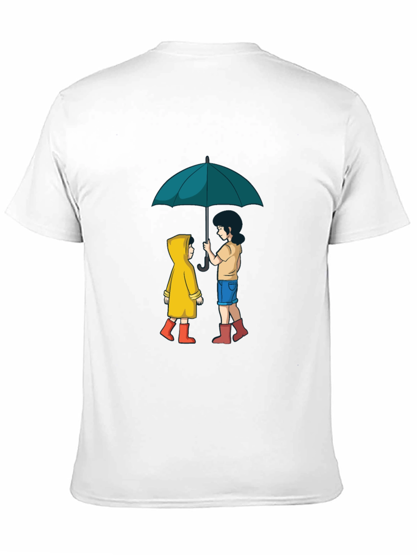 Umbrella Sharing Graphic Black T-Shirt
