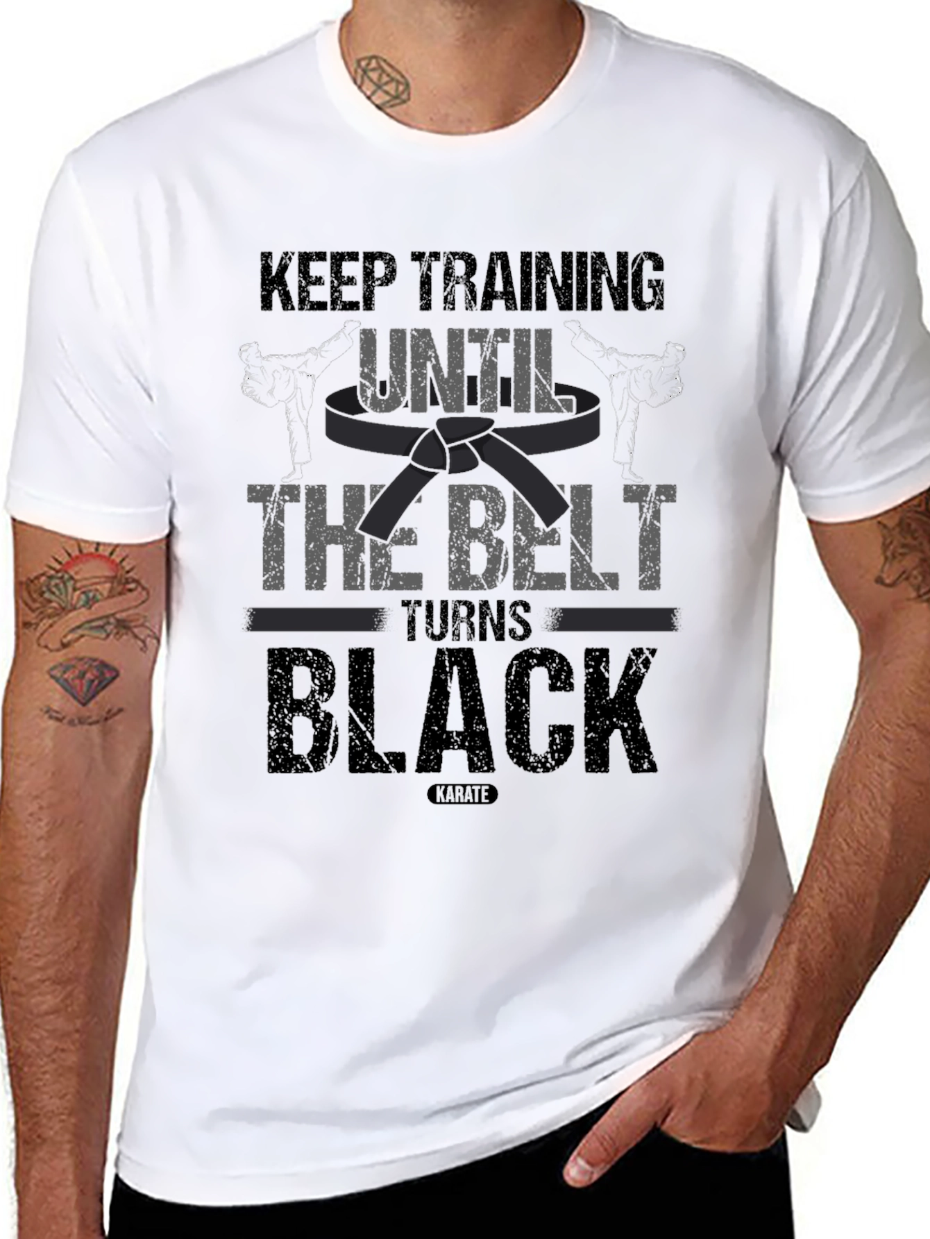 Keep Training Until The Belt Turns Black T-Shirt