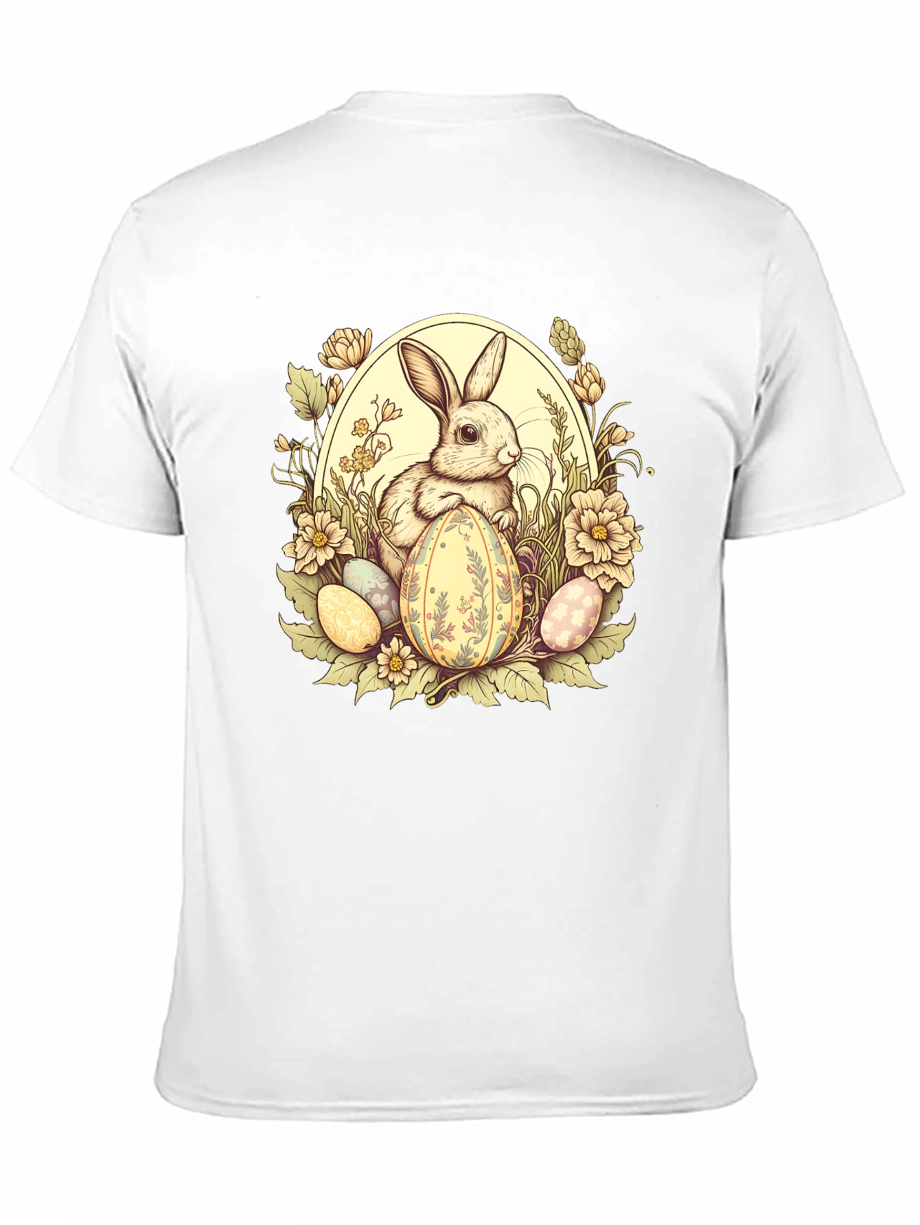Easter Bunny Floral Egg T-Shirt