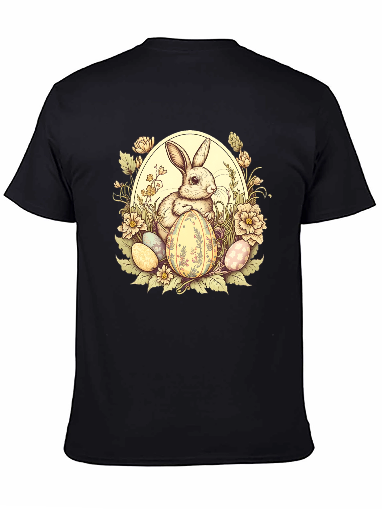 Easter Bunny Floral Egg T-Shirt