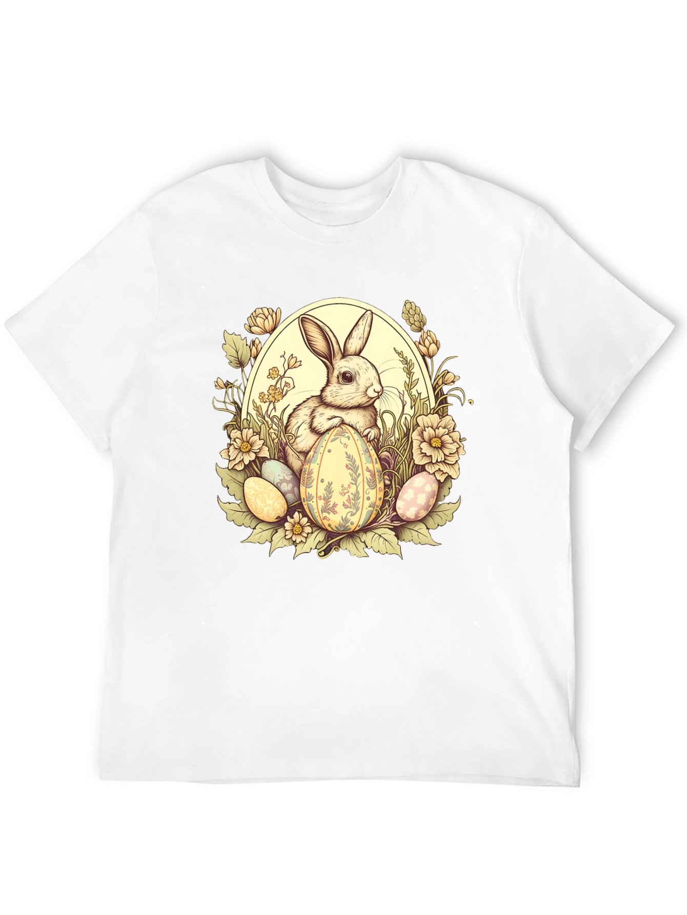 Easter Bunny Floral Egg T-Shirt
