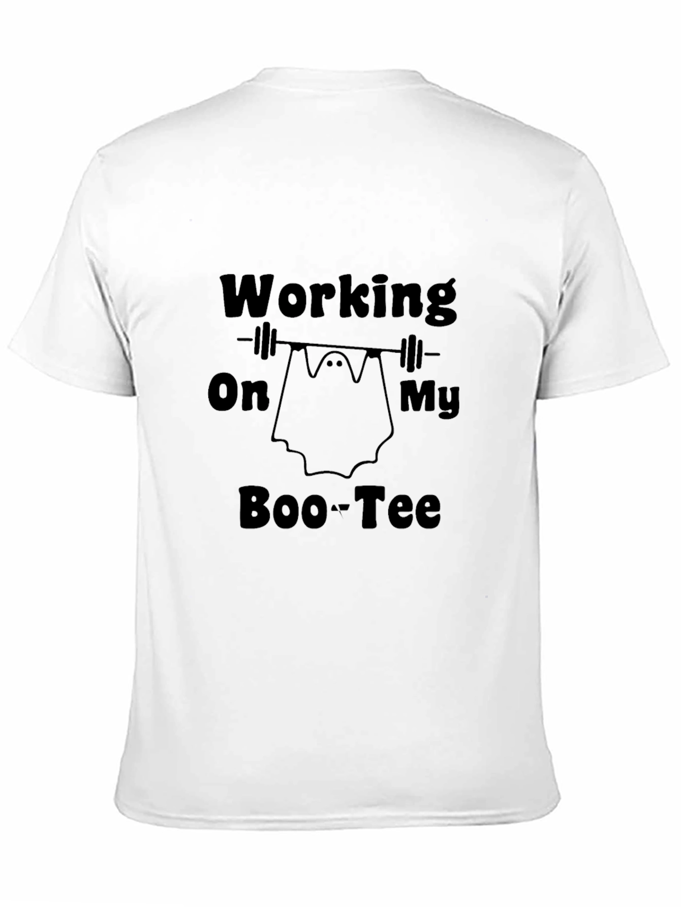 Working on My Boo-tee Halloween Ghost T-Shirt