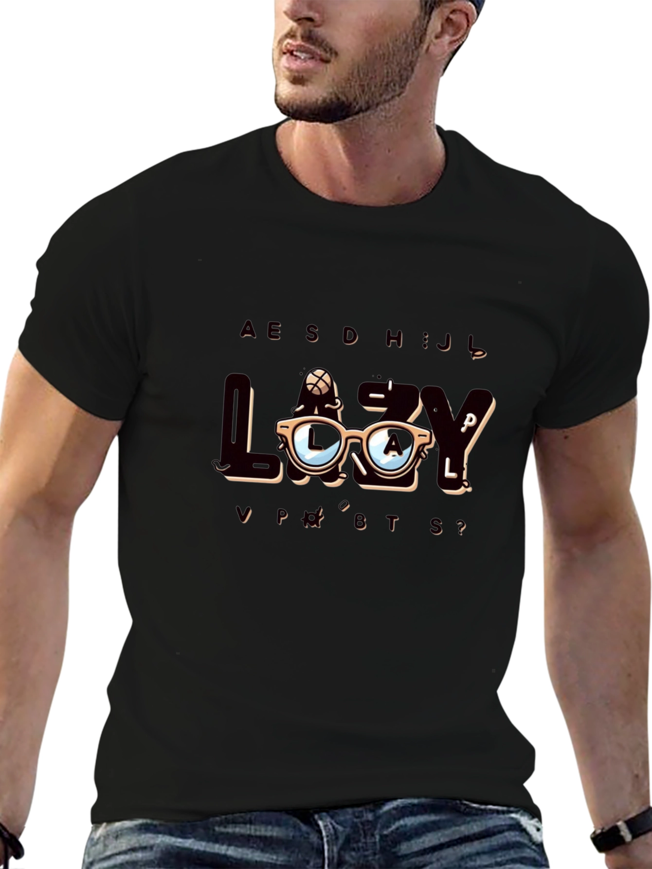 LAZY Funny Graphic Tee - Comfortable Cotton