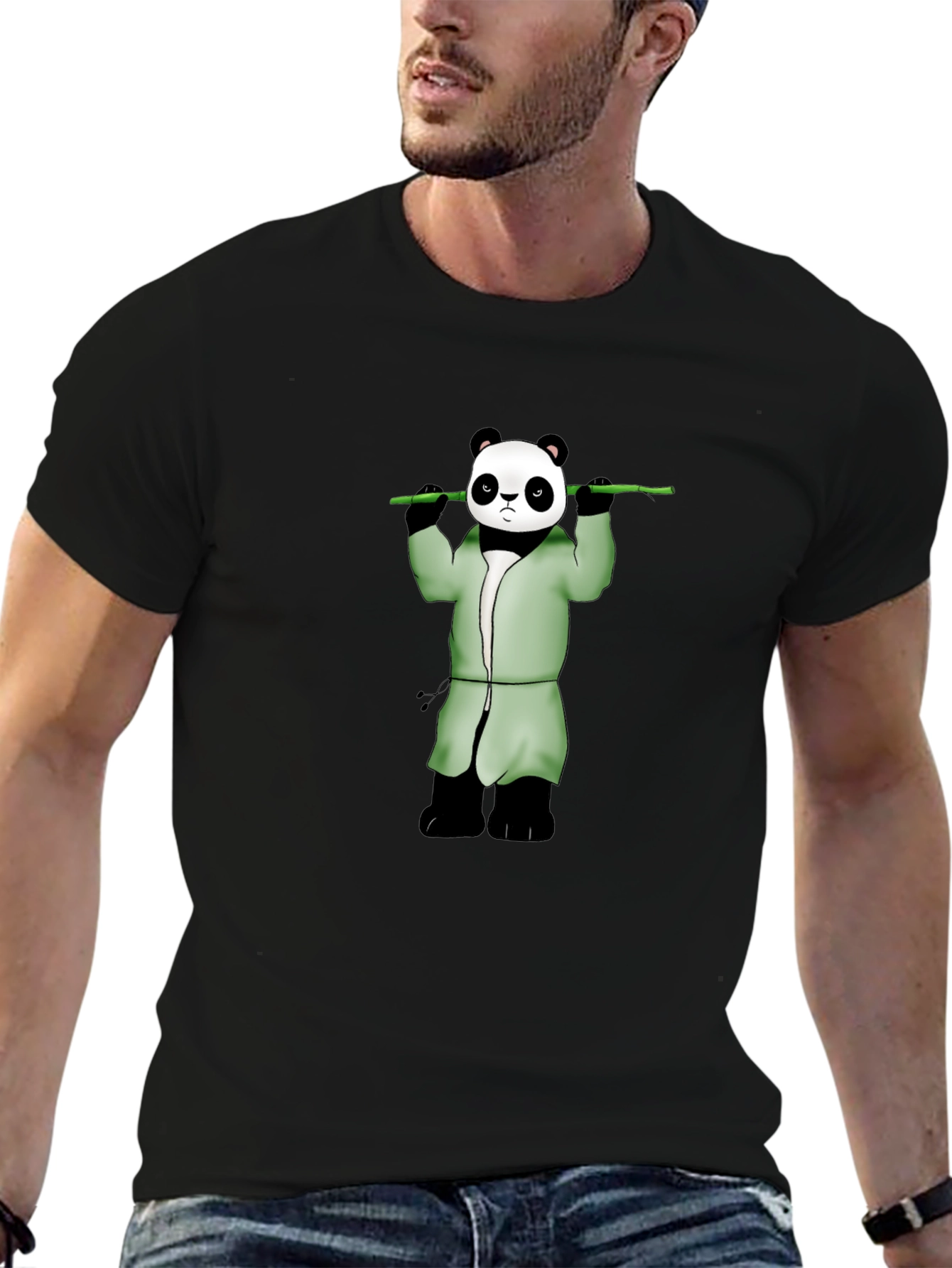 Panda Zen T-Shirt - Peaceful Warrior Style