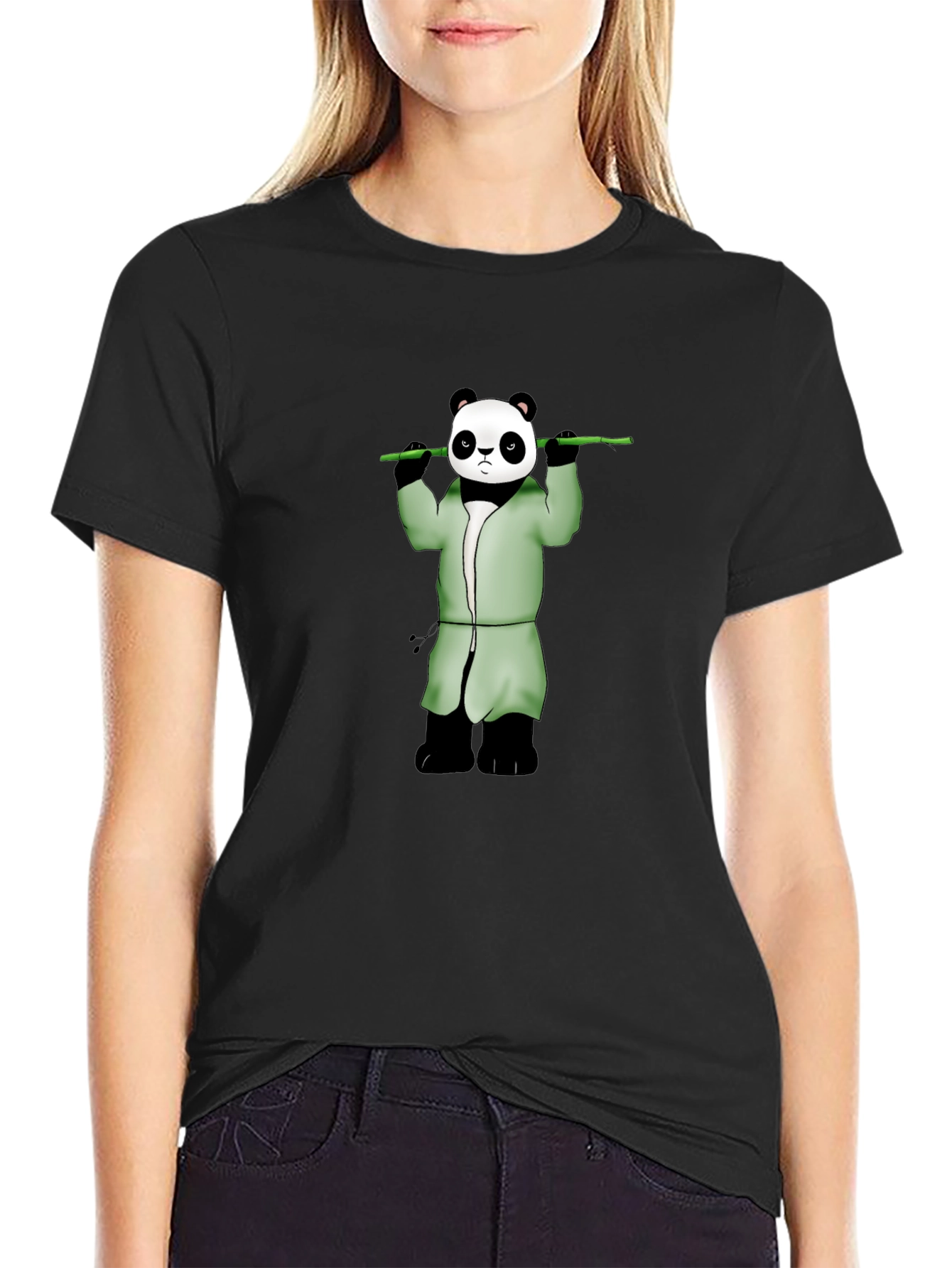 Panda Zen T-Shirt - Peaceful Warrior Style