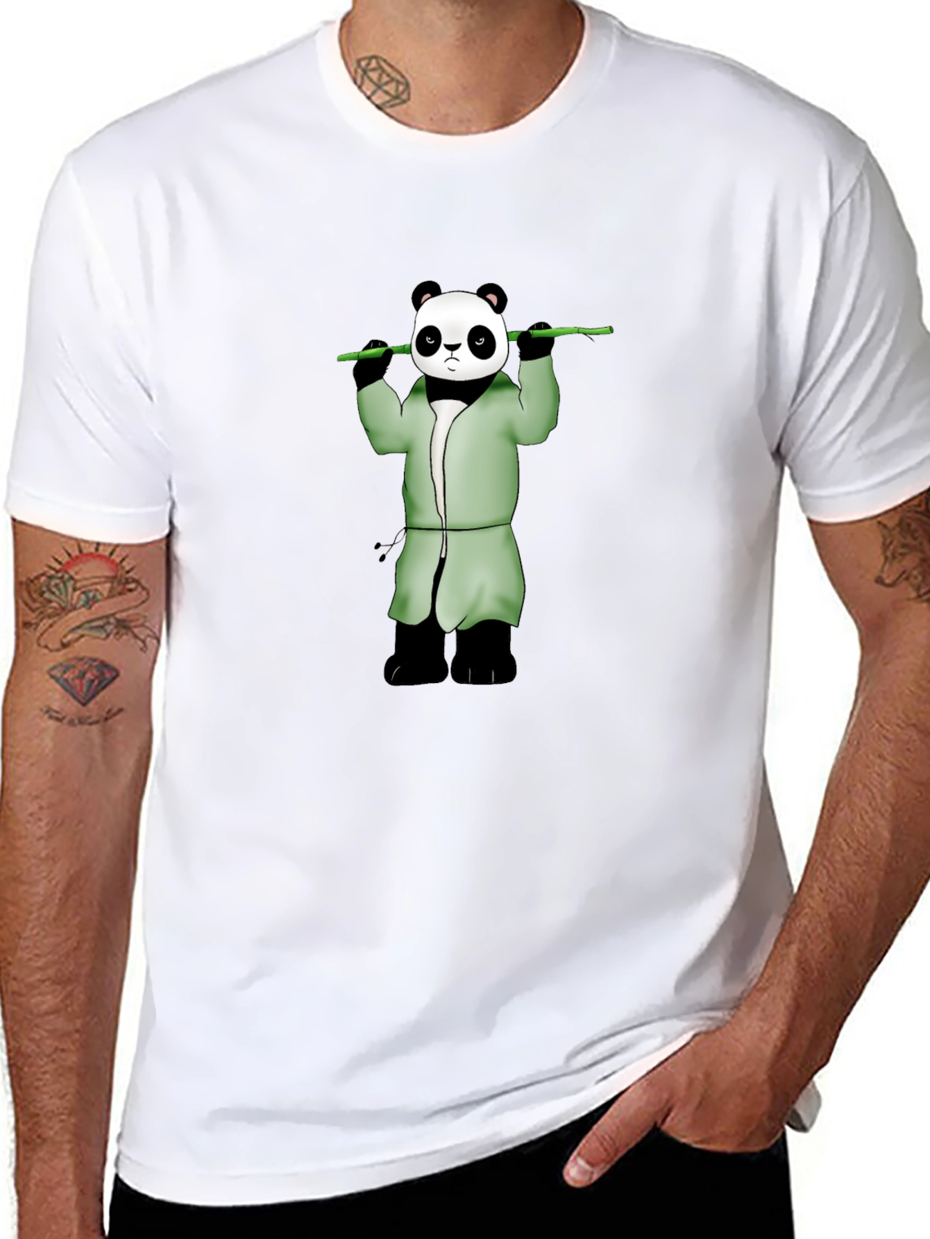 Panda Zen T-Shirt - Peaceful Warrior Style