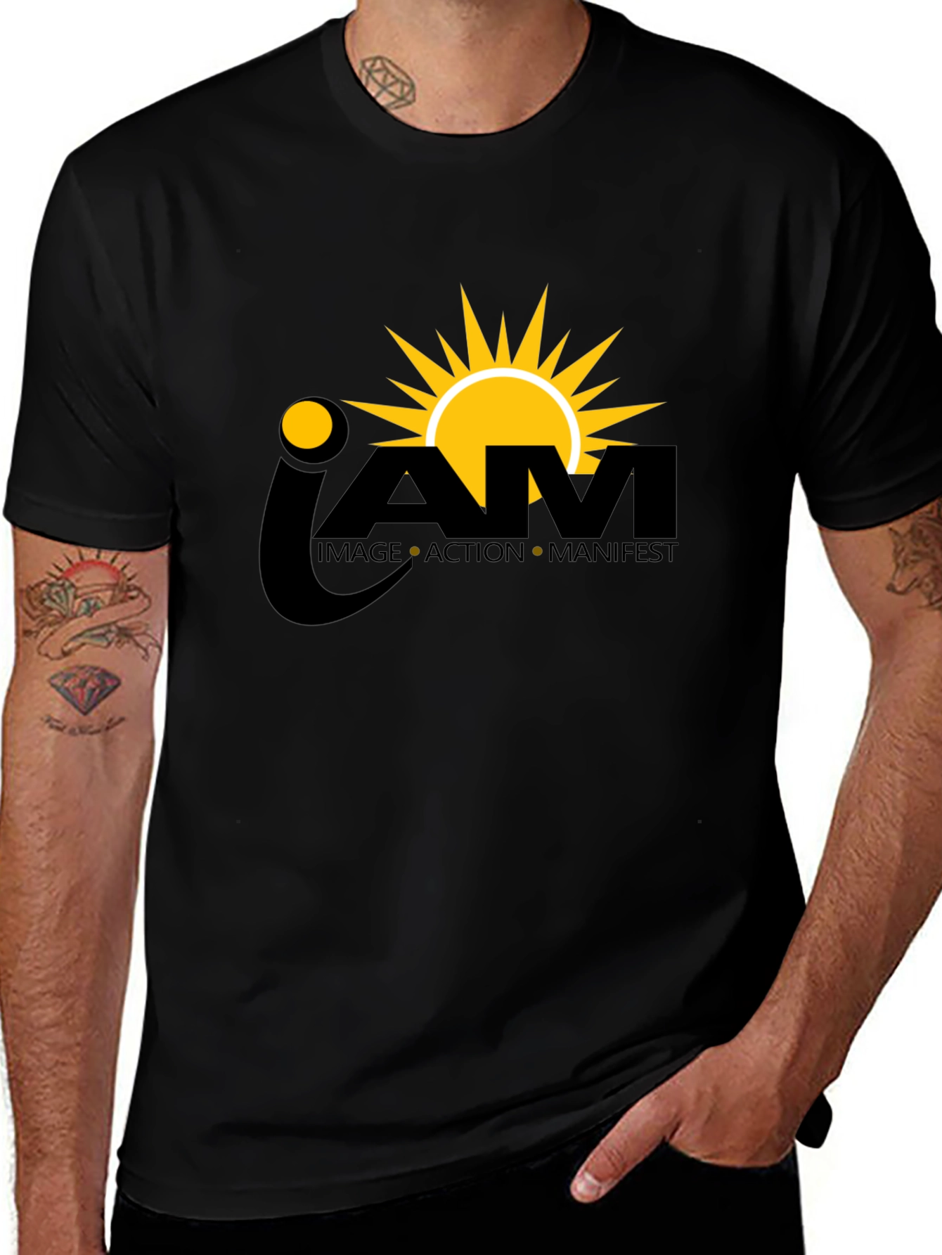 IAM Image Action Manifest Black T-Shirt
