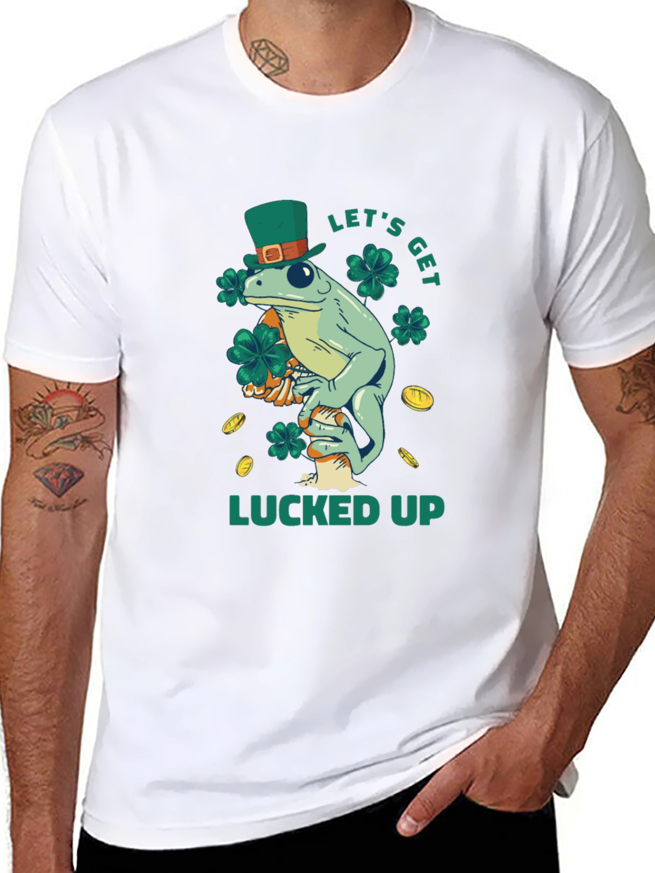 St. Patricks Day Frog T-Shirt - Lucked Up Tee