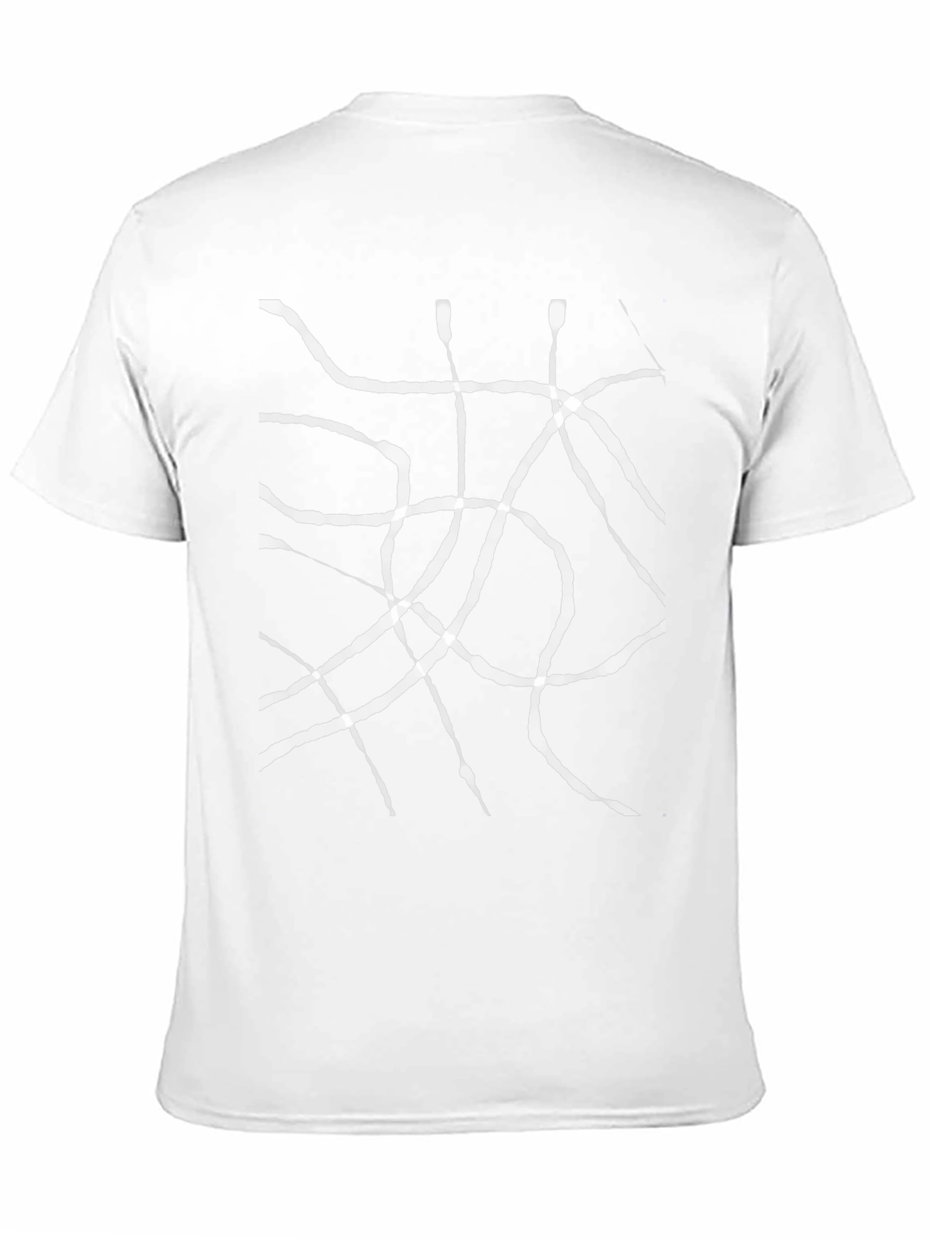Abstract Lines Black T-Shirt