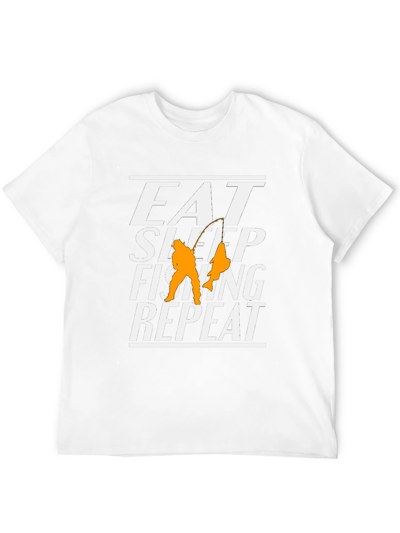 Eat Sleep Fishing Repeat Black T-Shirt