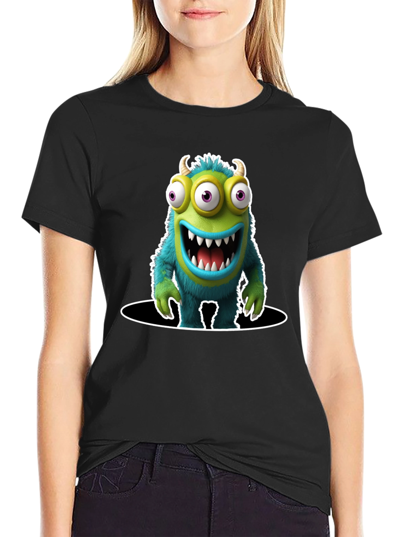 Monster Graphic T-Shirt - Quirky & Fun Design