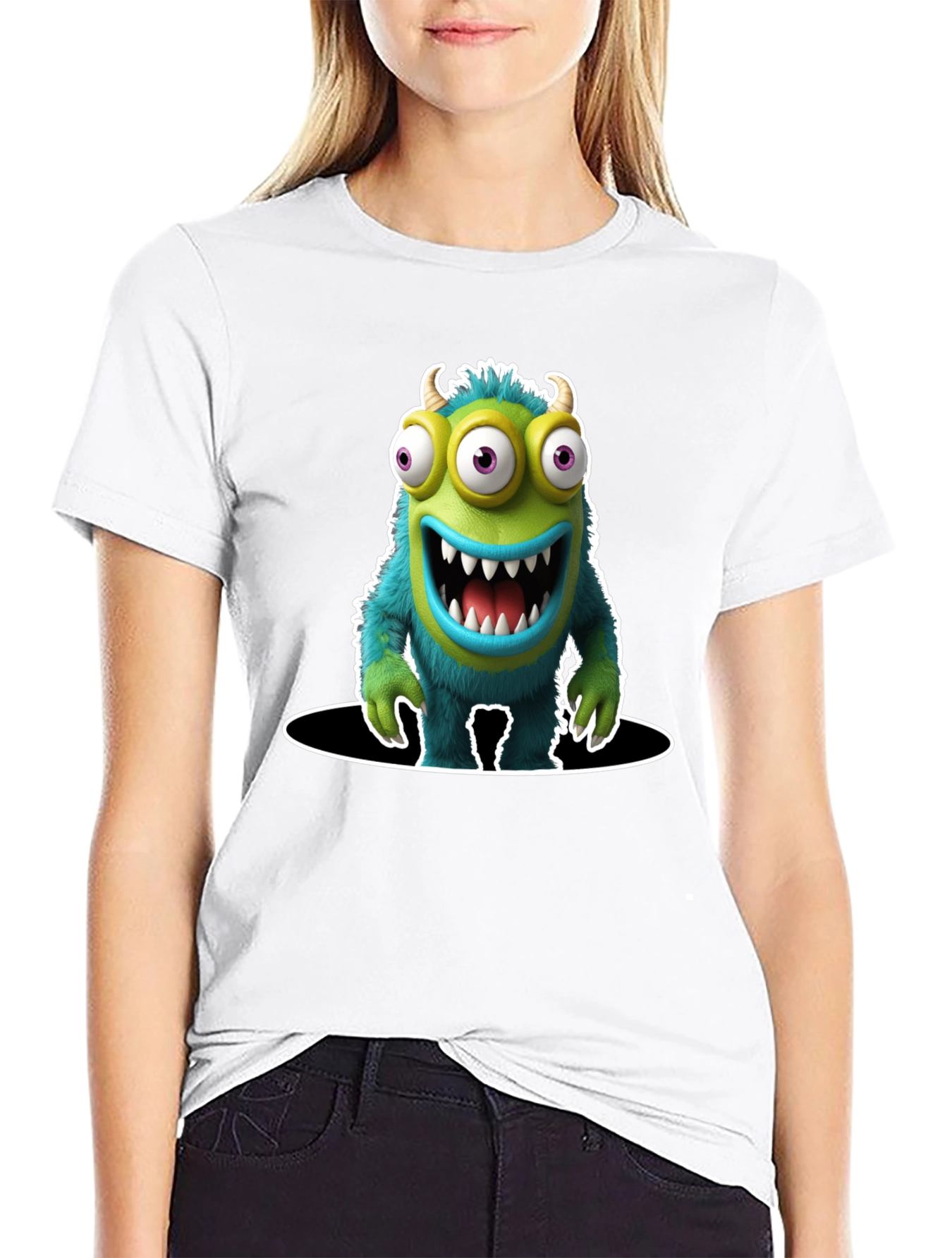 Monster Graphic T-Shirt - Quirky & Fun Design