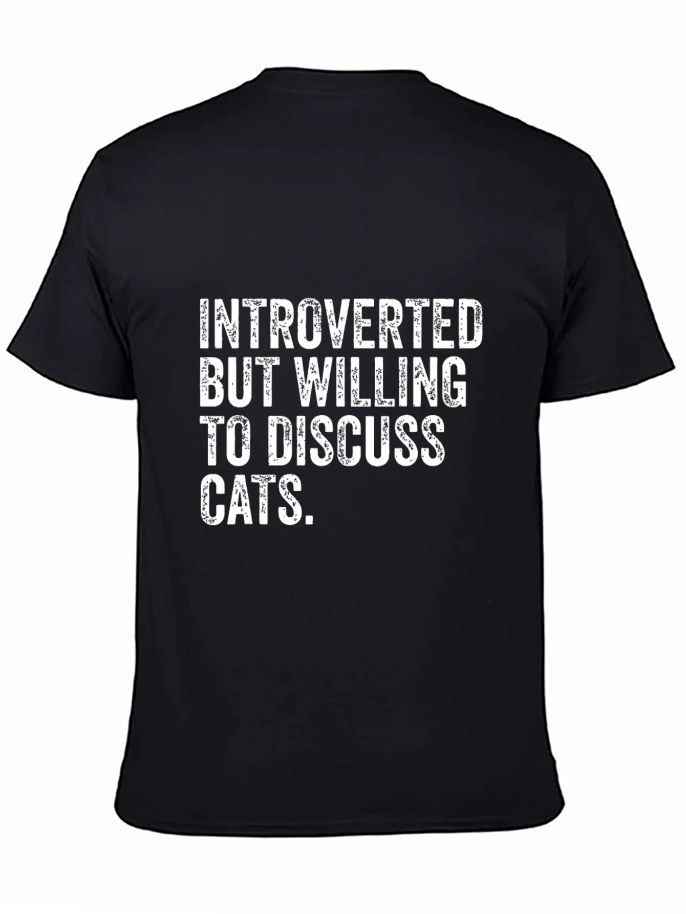 Introverted Cat Lover T-Shirt - Funny Tee
