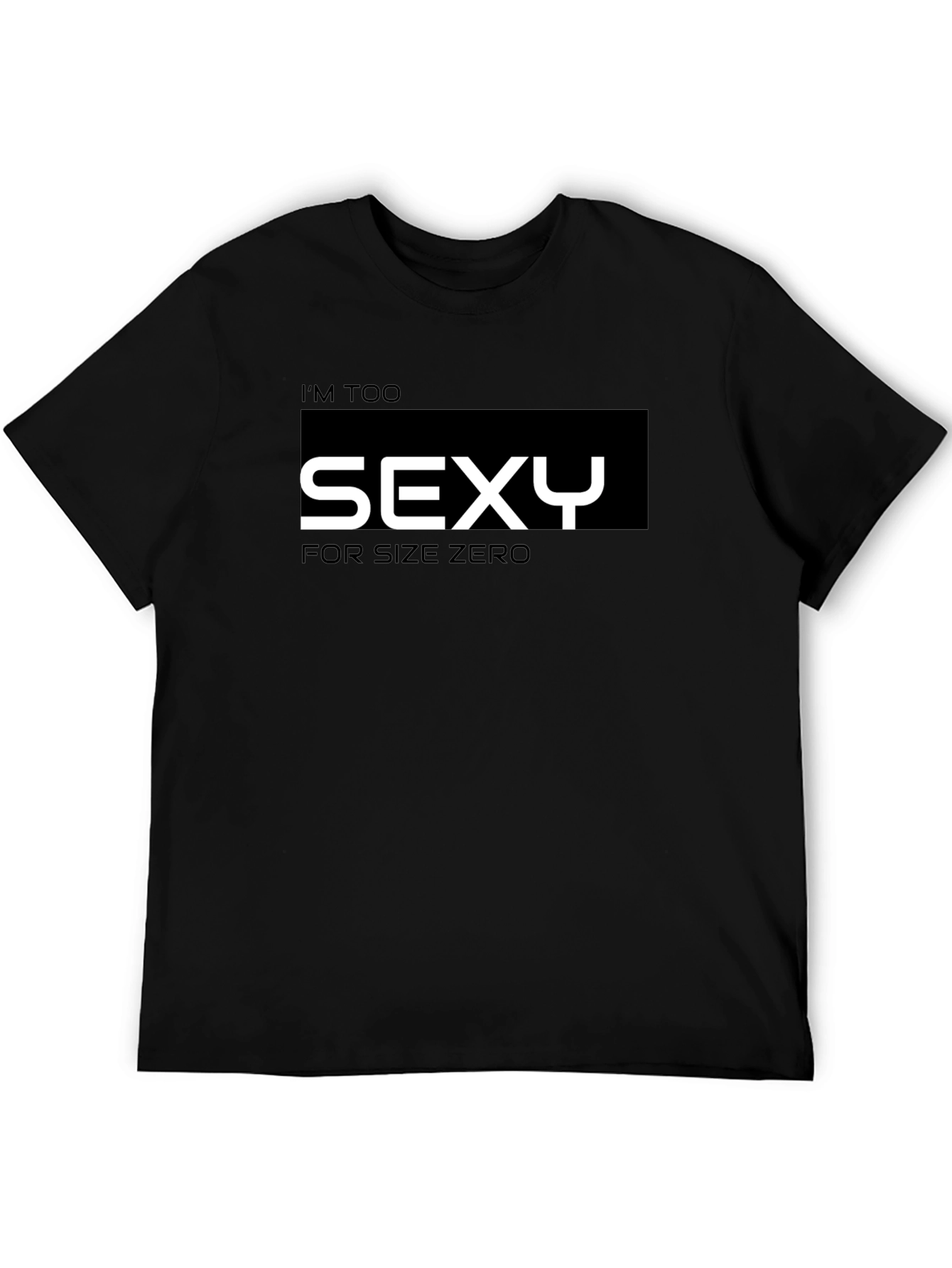 Im Too Sexy Graphic Tee - Black Crew Neck