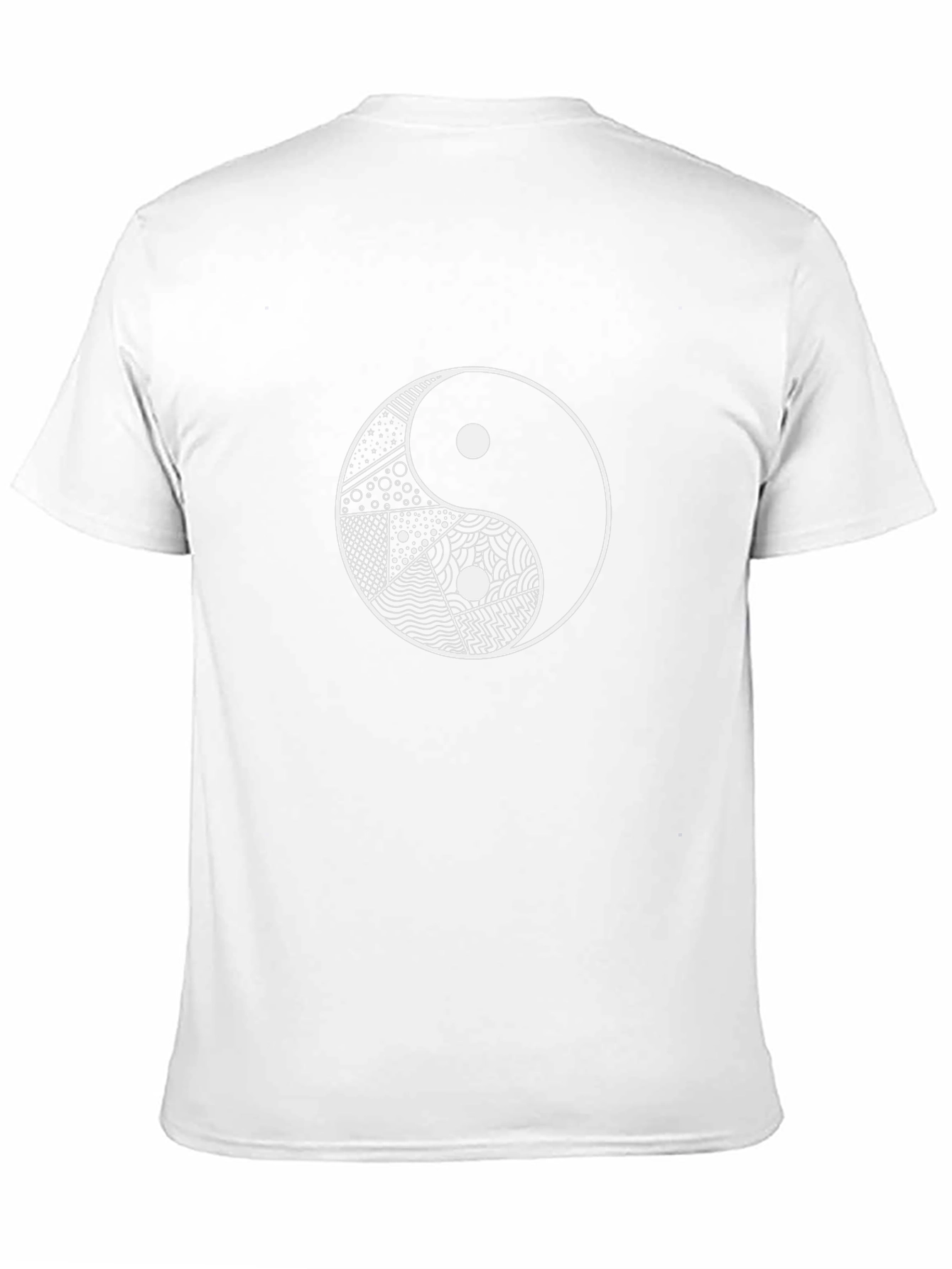 Yin Yang Graphic Tee - Black Cotton Blend