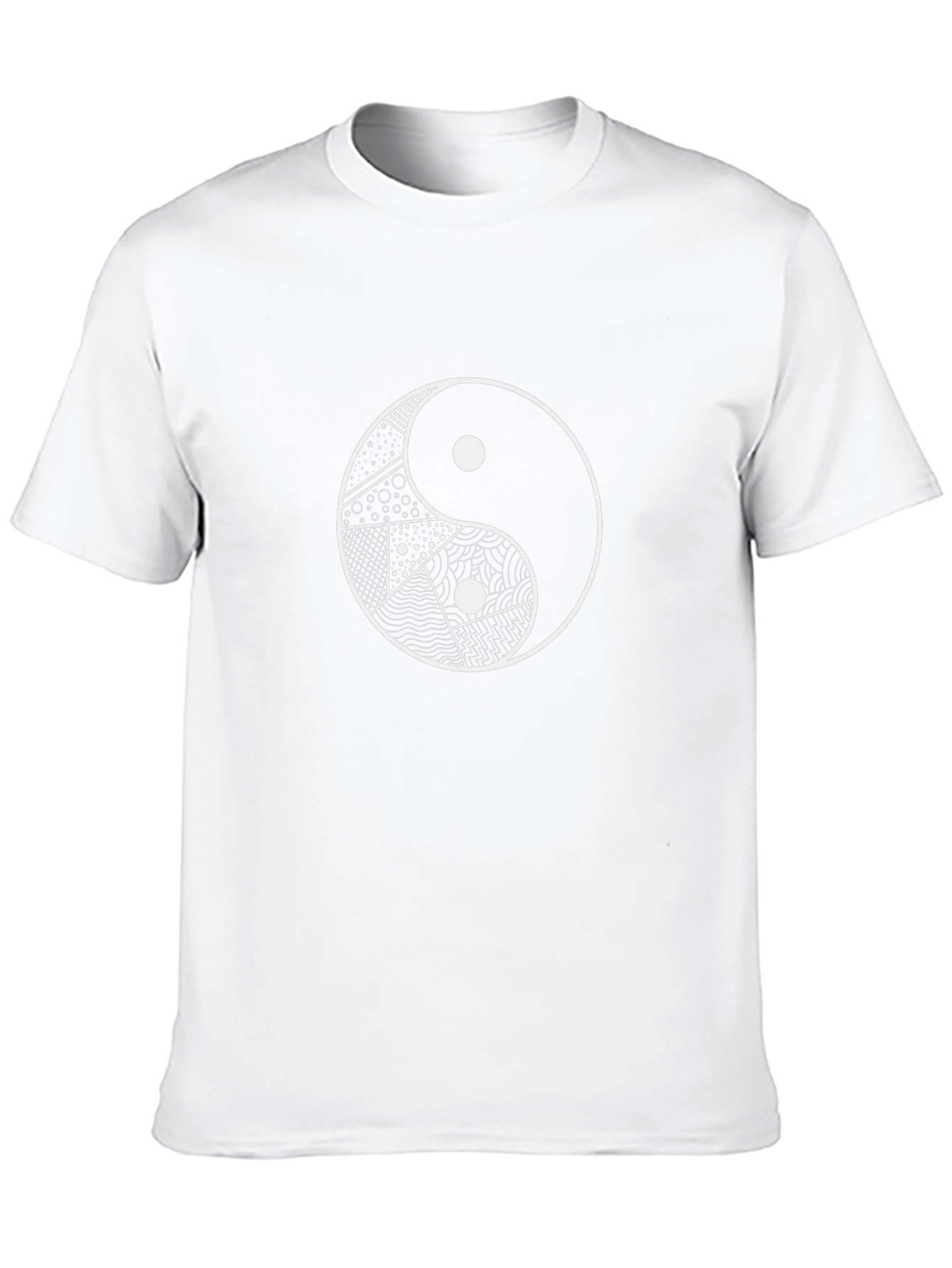 Yin Yang Graphic Tee - Black Cotton Blend