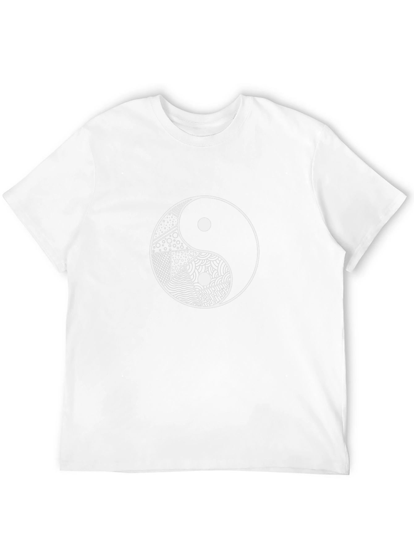 Yin Yang Graphic Tee - Black Cotton Blend