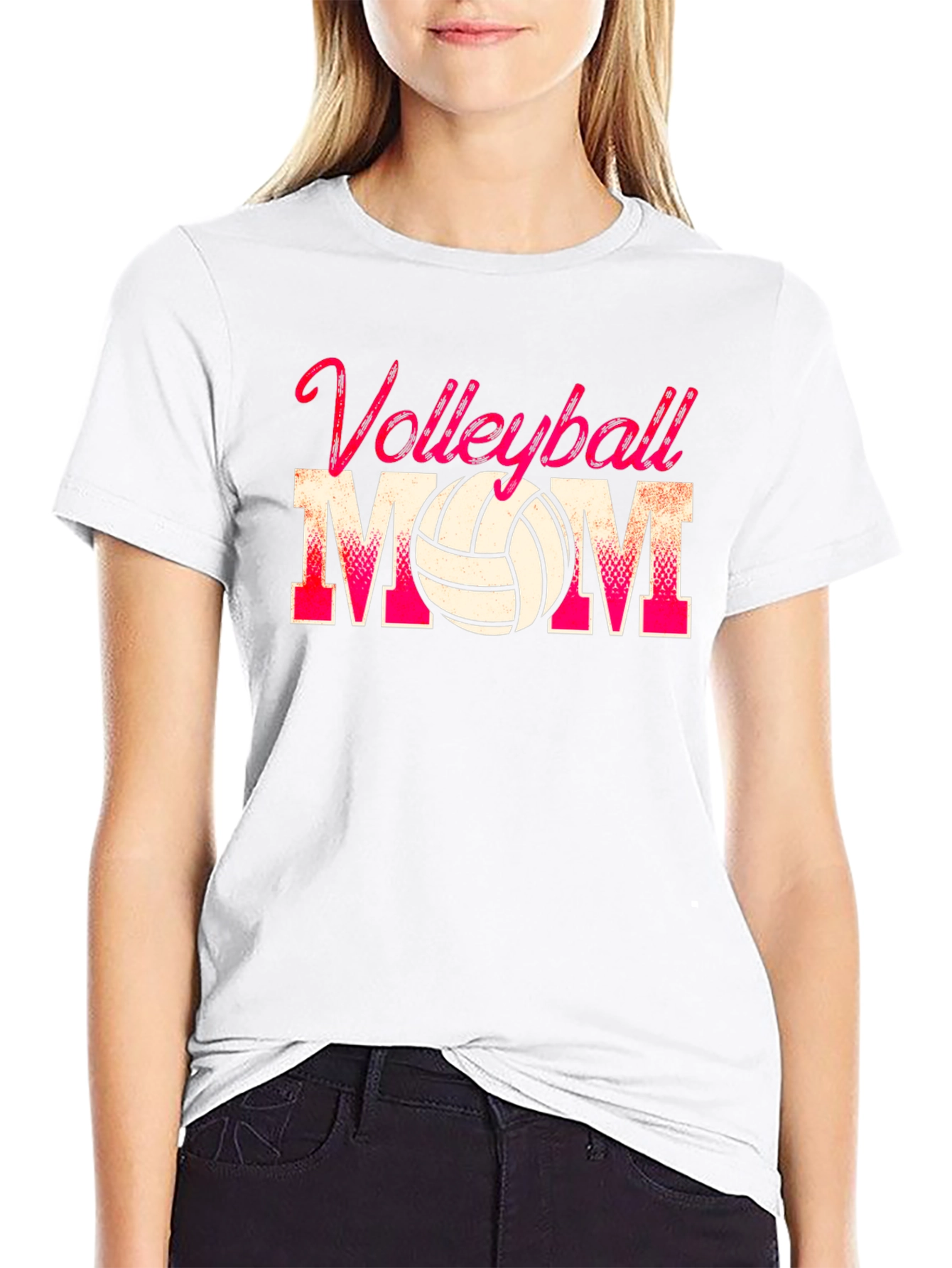 Volleyball Mom Graphic T-Shirt
