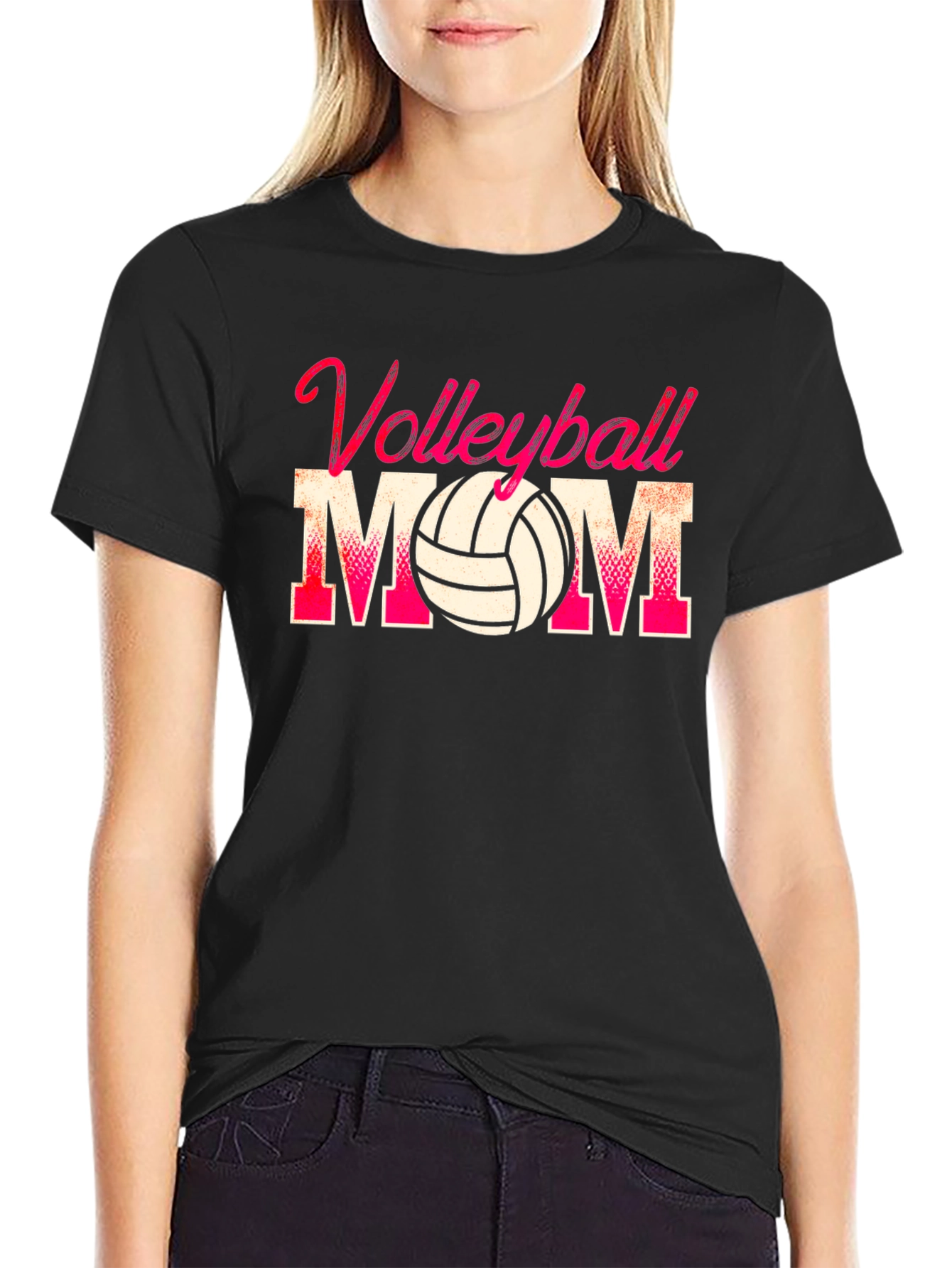 Volleyball Mom Graphic T-Shirt