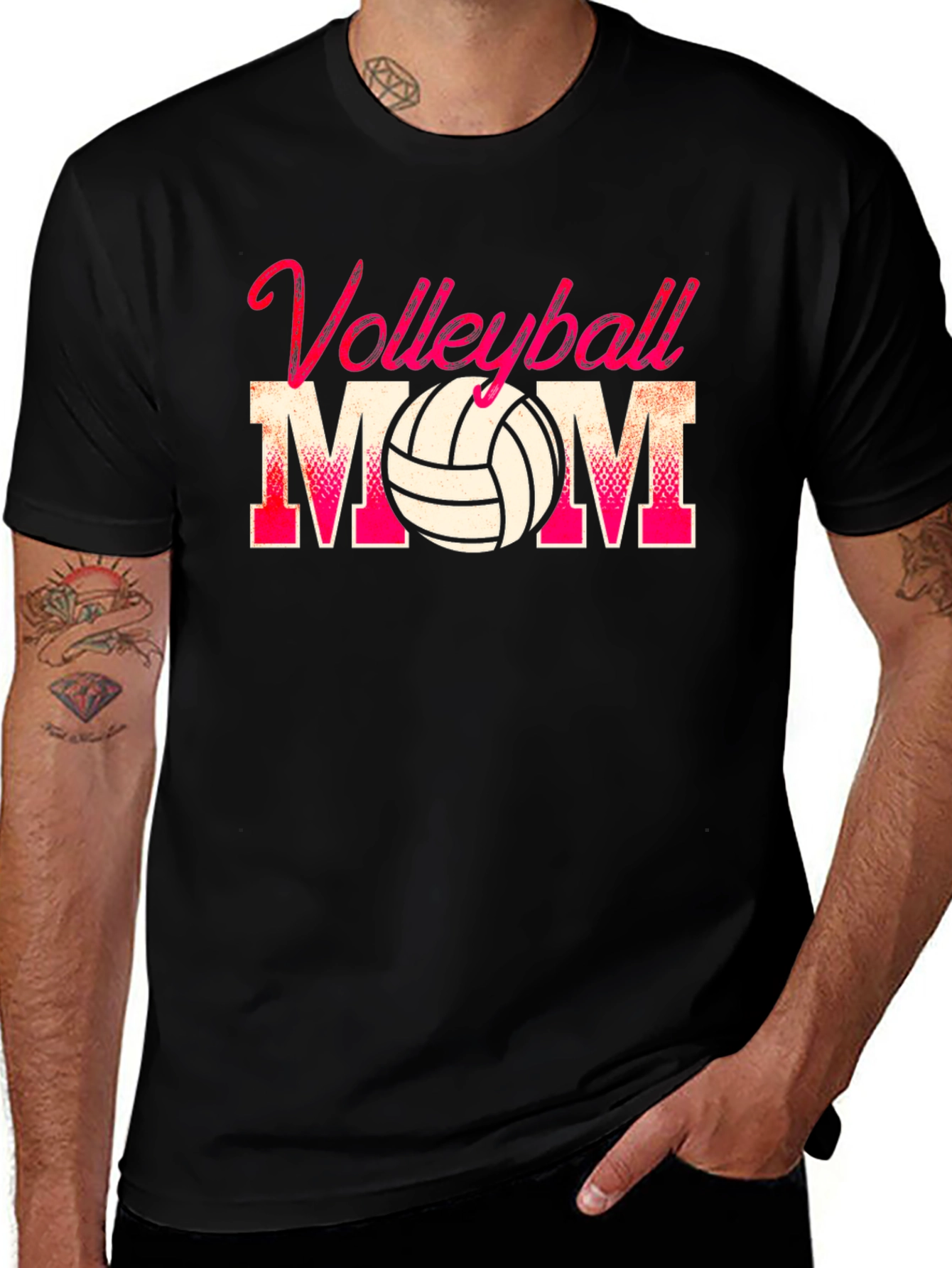 Volleyball Mom Graphic T-Shirt