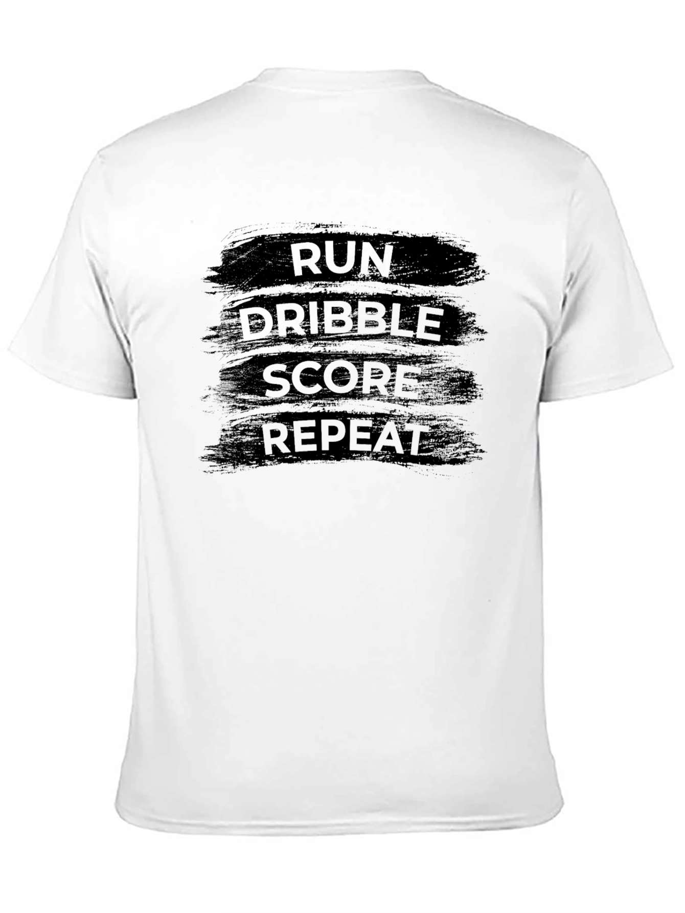 Run Dribble Score Repeat Black T-Shirt