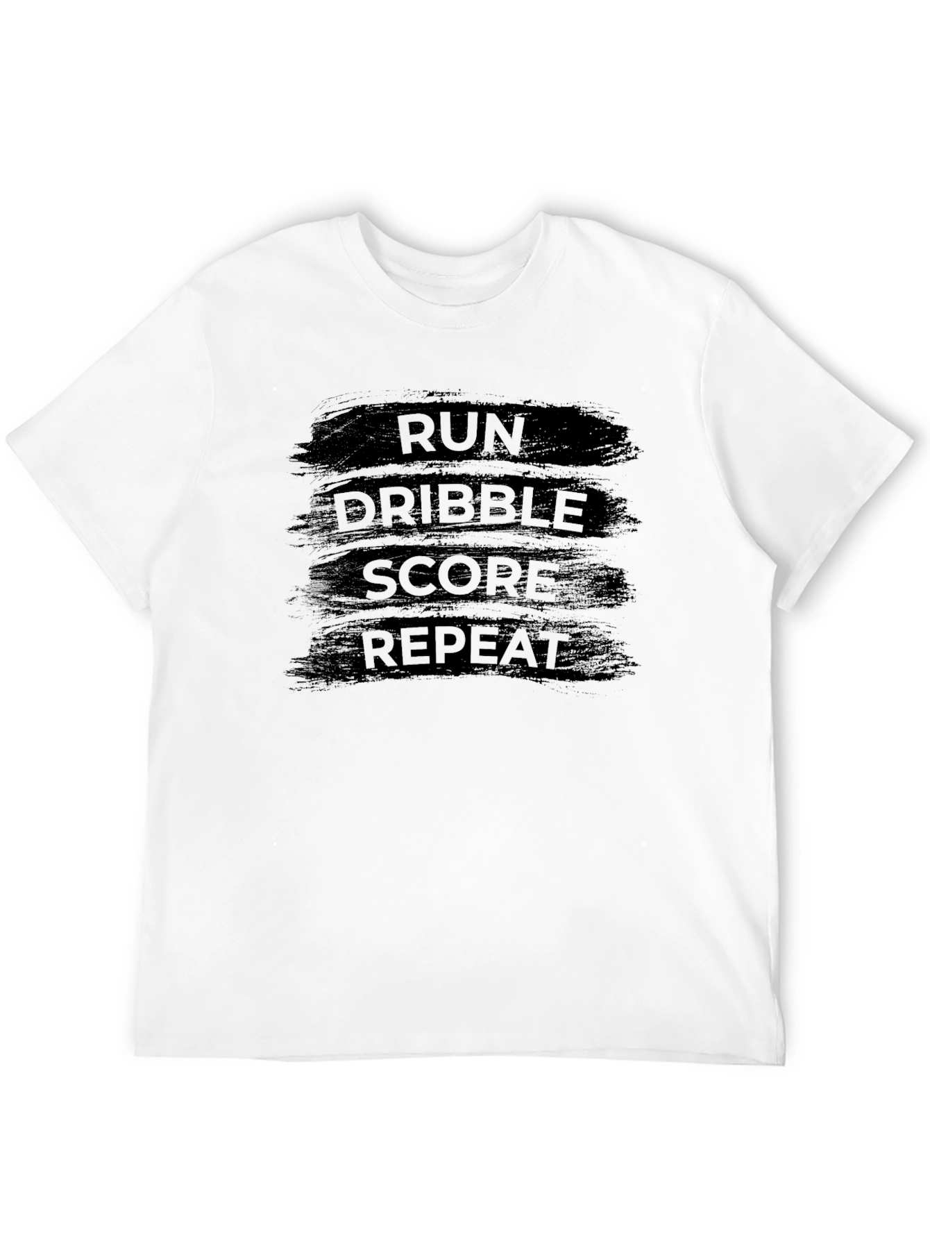Run Dribble Score Repeat Black T-Shirt