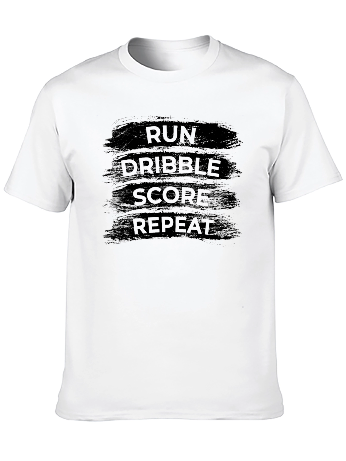 Run Dribble Score Repeat Black T-Shirt